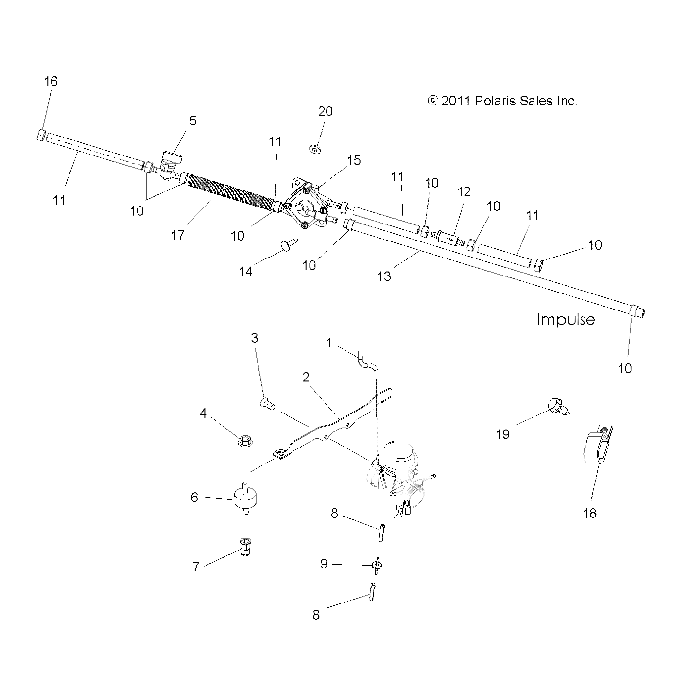 Polaris Fuel Pump Hose Diagram Wiring Diagram