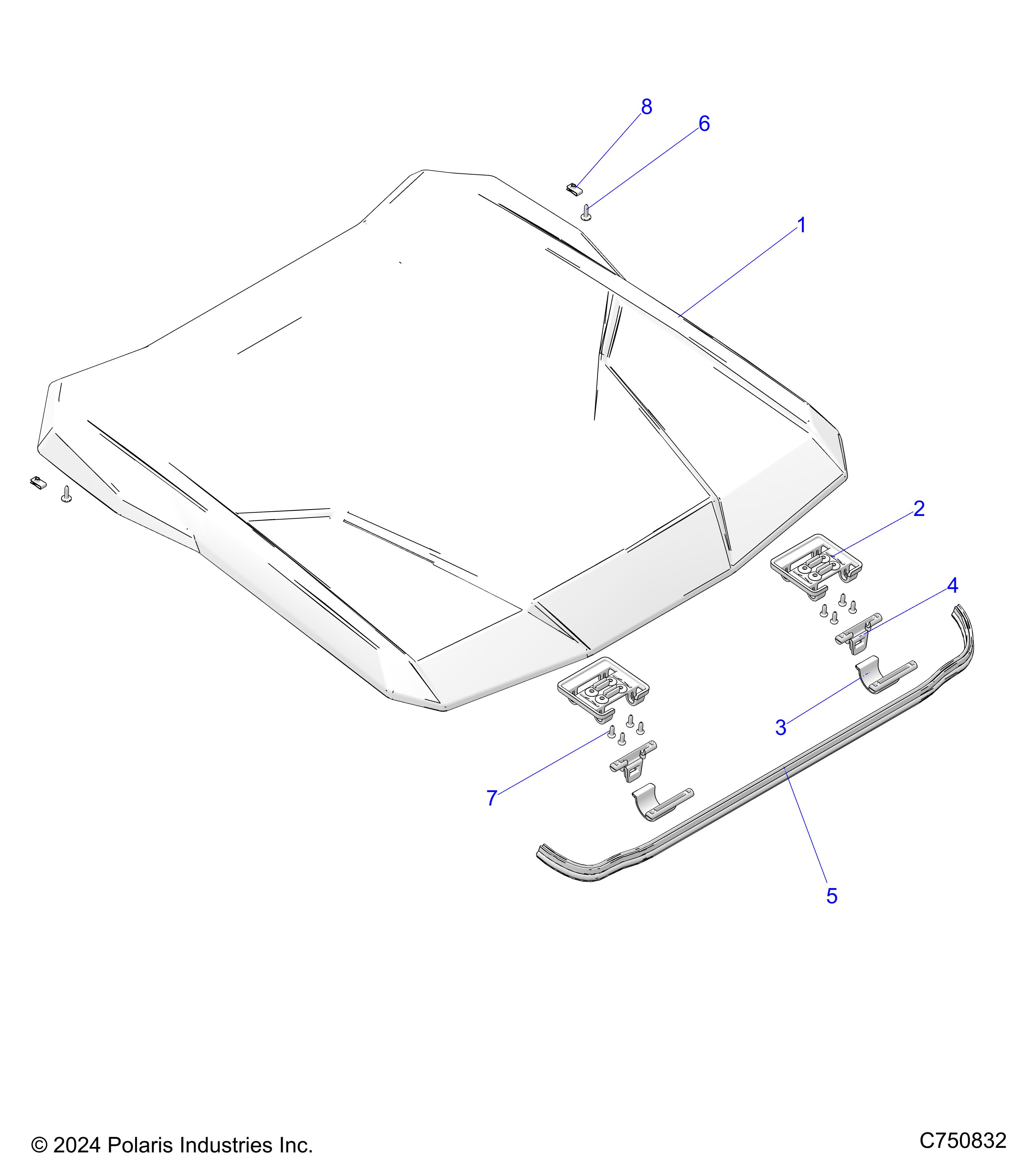 BODY, ROOF - Z25SPD92AA/AF/AL/BA/BL/BF (C750832)