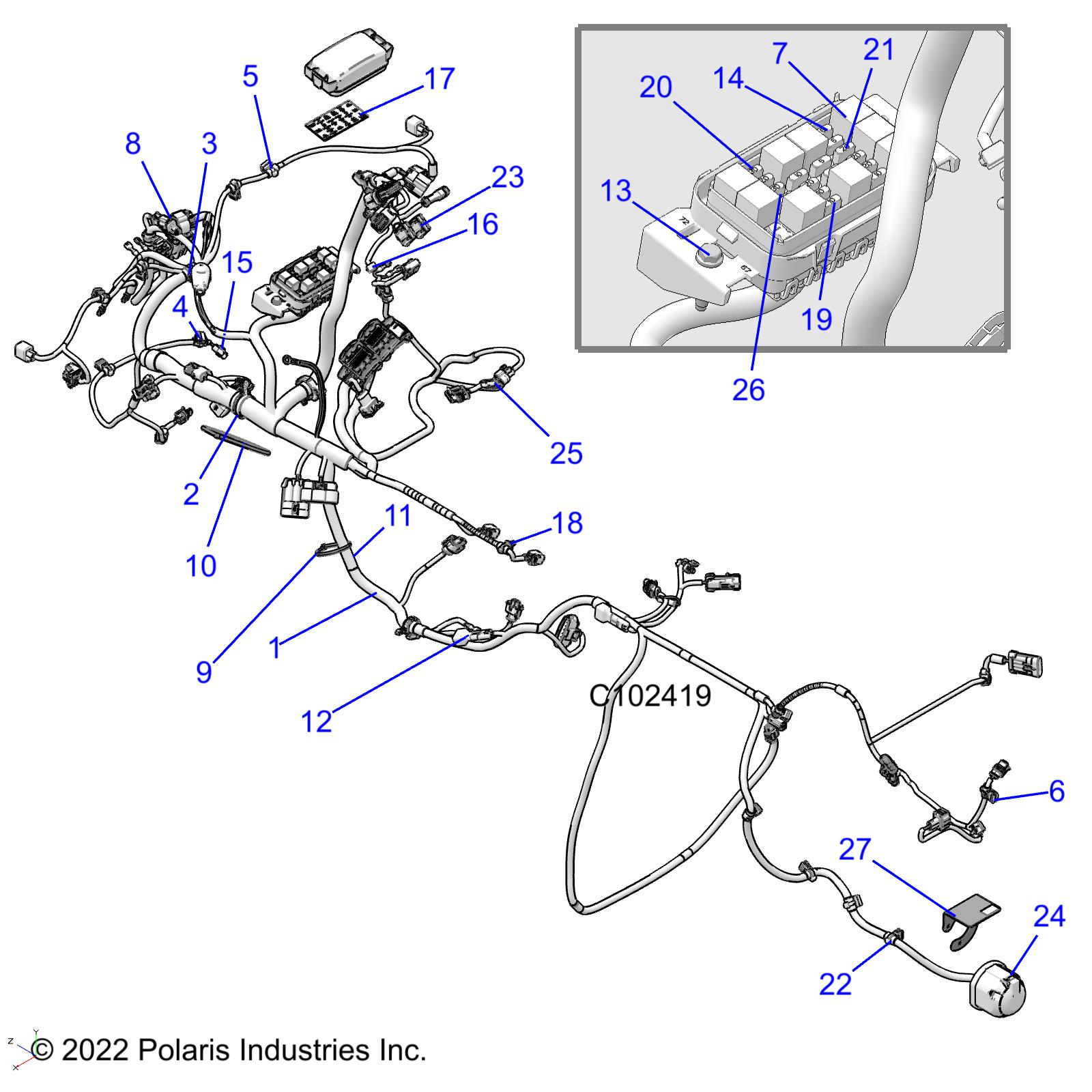 ELECTRICAL, HARNESS - A23SGE95PN (C102419)