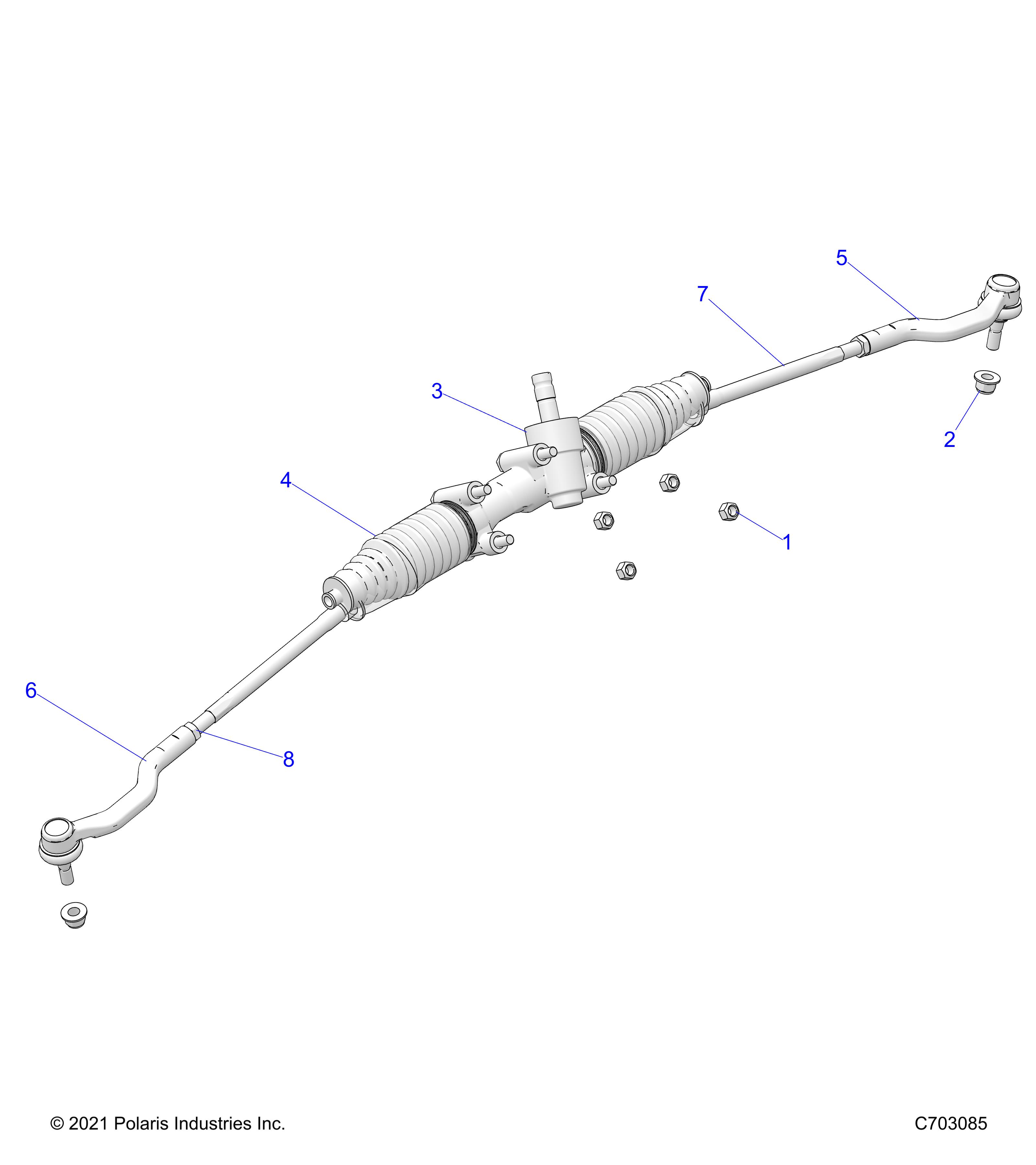 STEERING, RACK AND PINION - Z25NEB99A4/B4 (C750526)