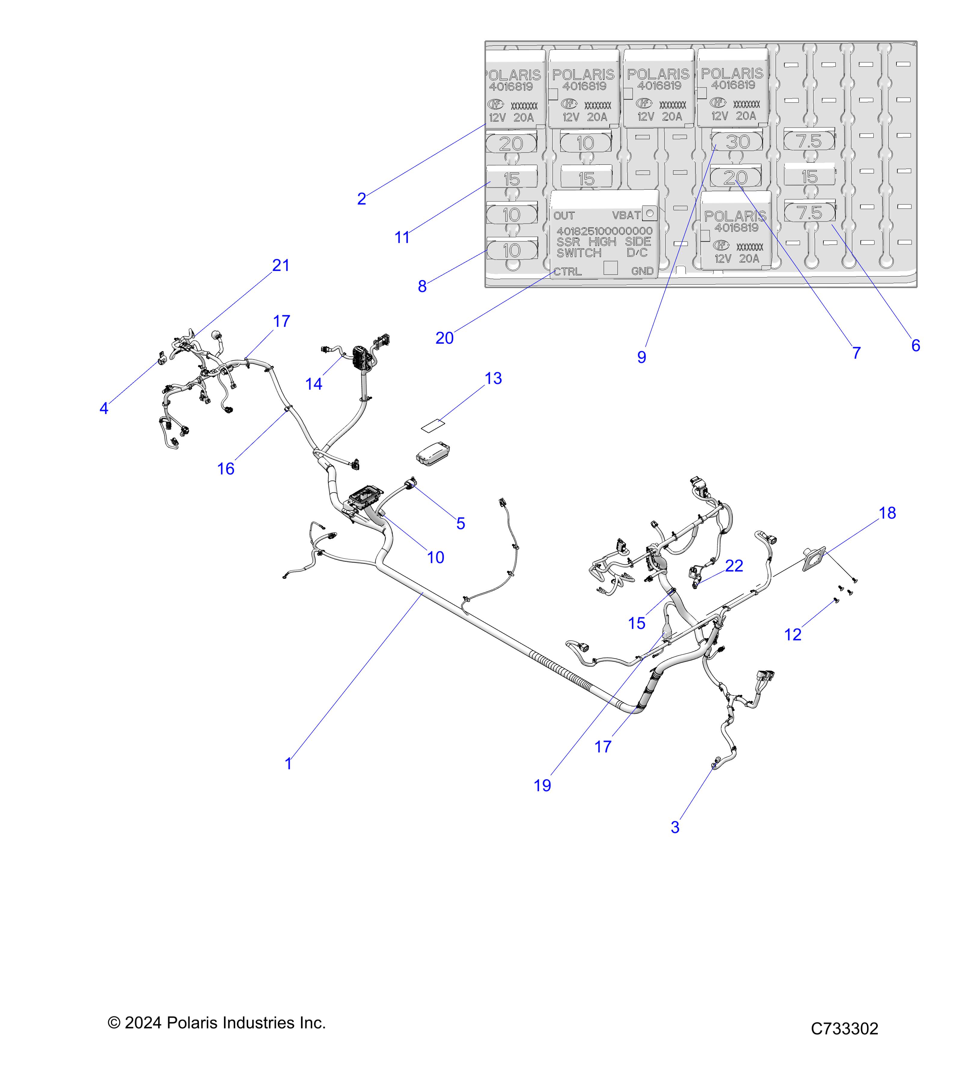 ELECTRICAL, WIRE HARNESS - R25TAA99A1/B1 (C733302)