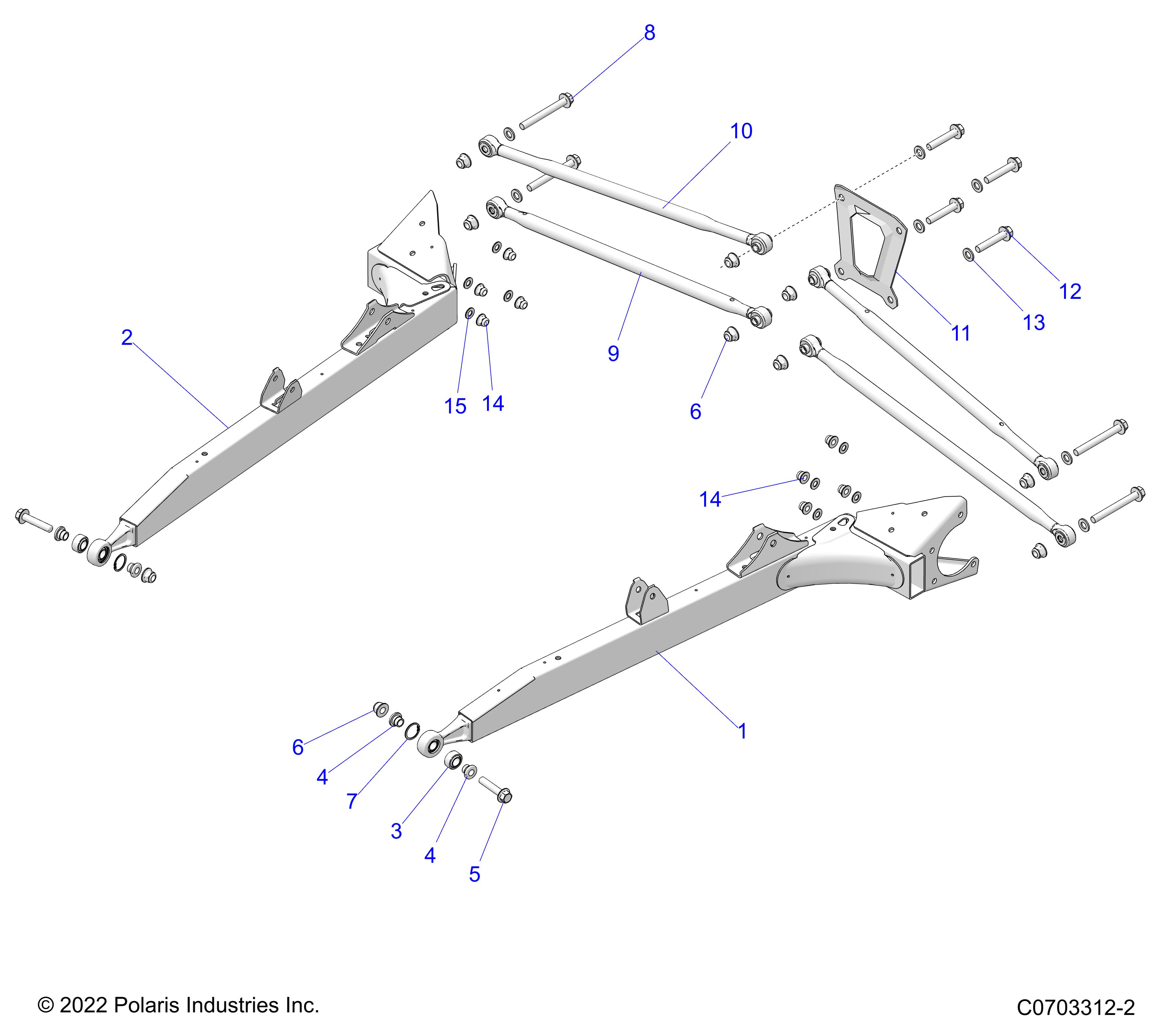 SUSPENSION, REAR CONTROL ARMS - Z23NAE99A/99B (C701005-1)