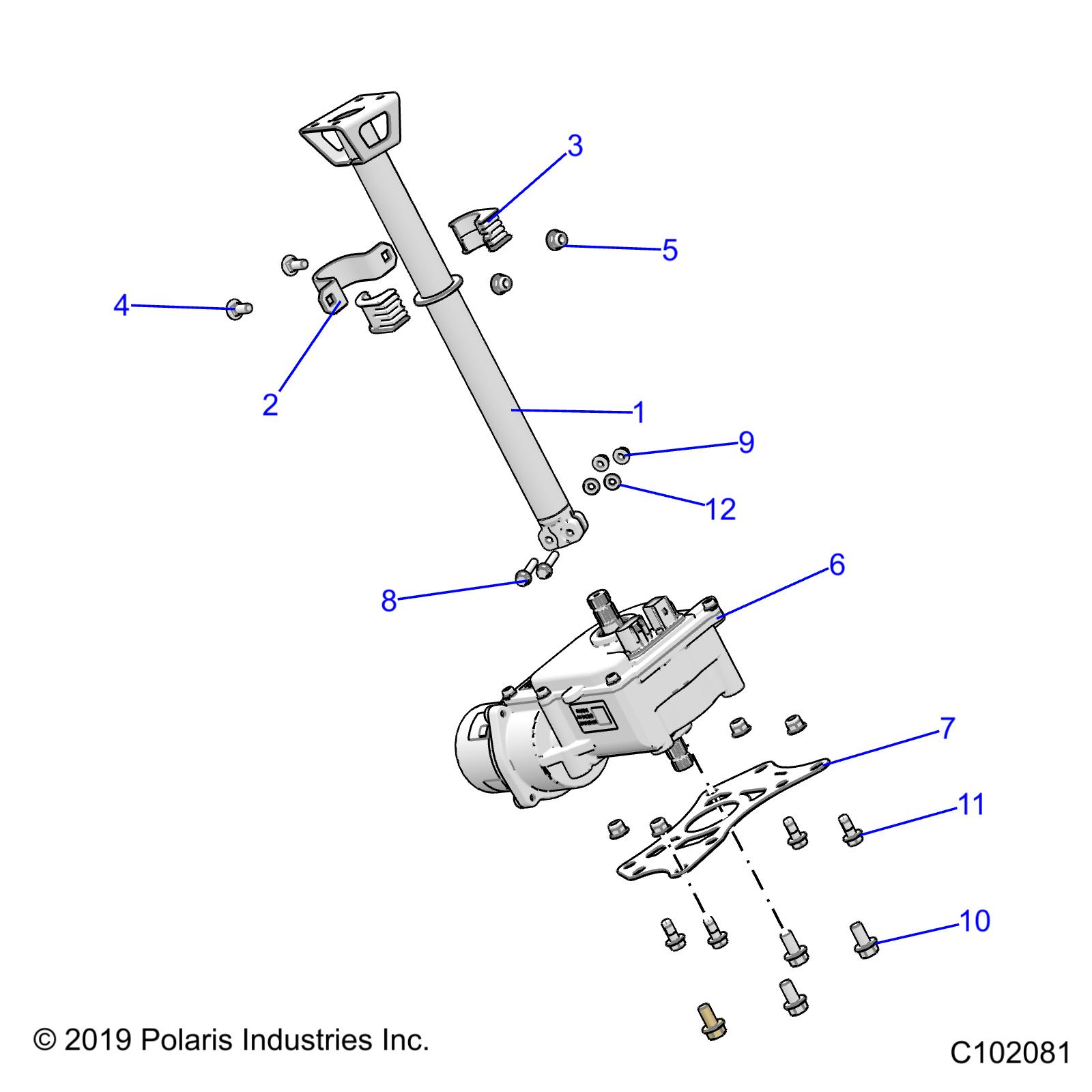 STEERING, STEERING POST ASM. - A22SLE95PJ (C102081)