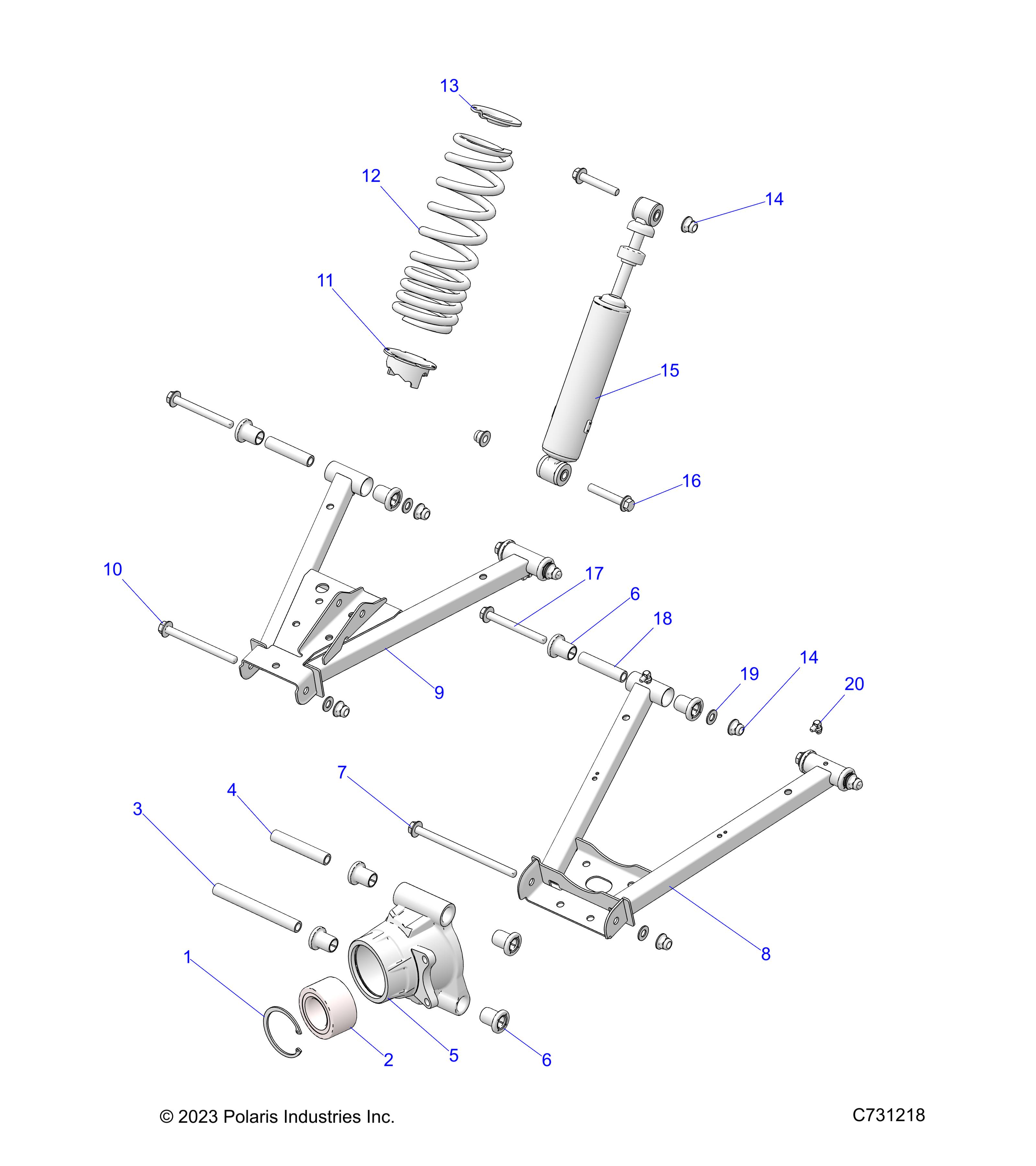 SUSPENSION, REAR - R24CCA57A1 (C731218)