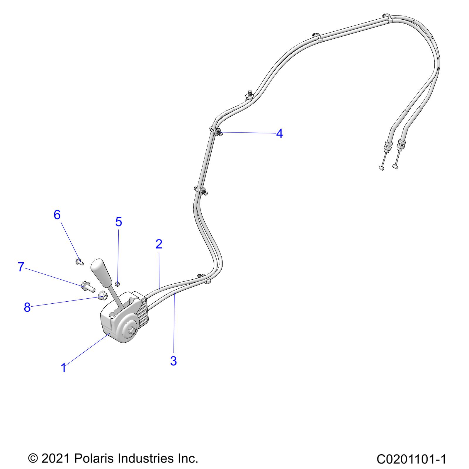 DRIVE TRAIN, GEAR SELECTOR - Z25HCA18N4/N7 (C0201101-1)