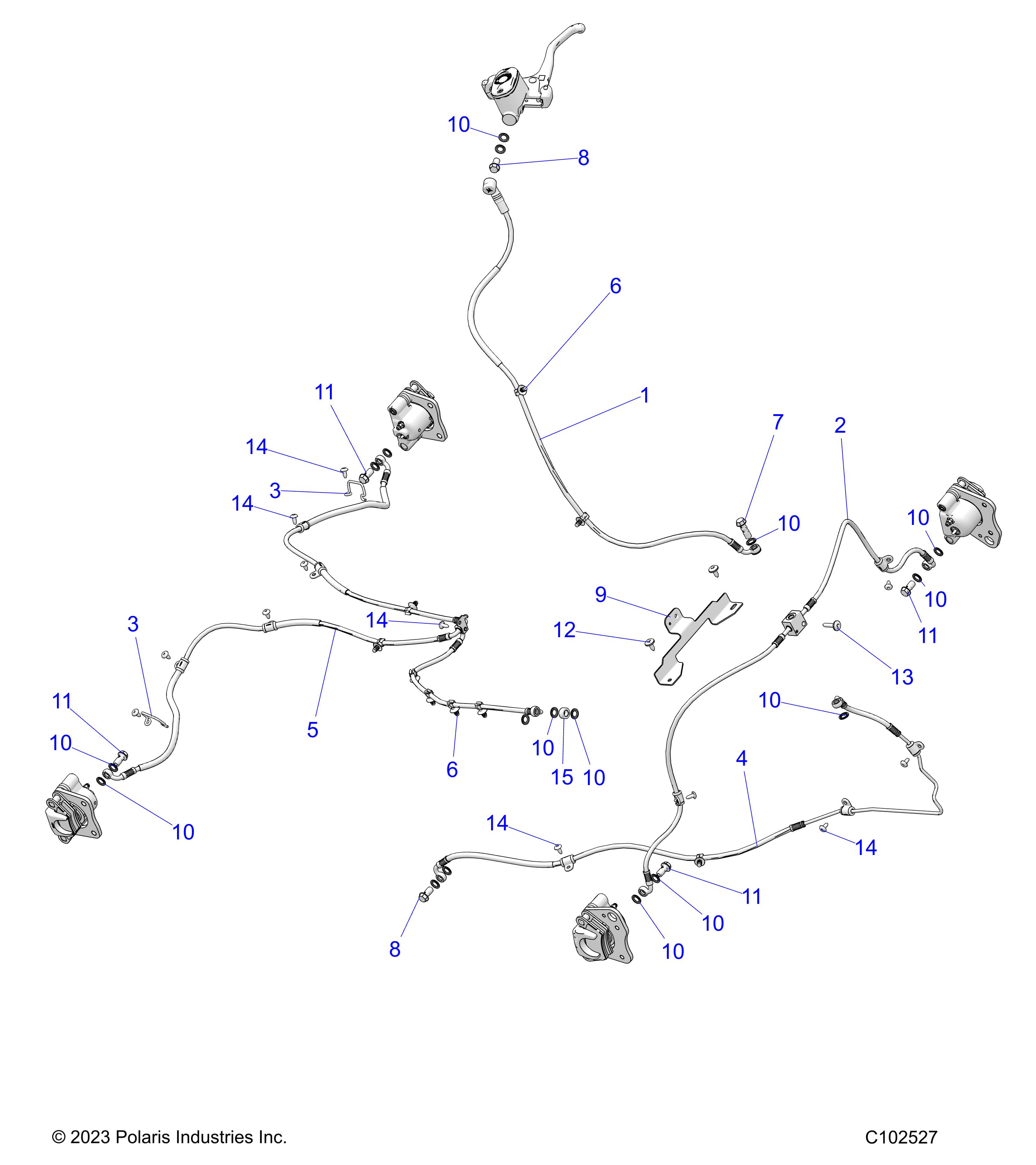 BRAKES, BRAKE LINES - A25SWE57AL (C102527)