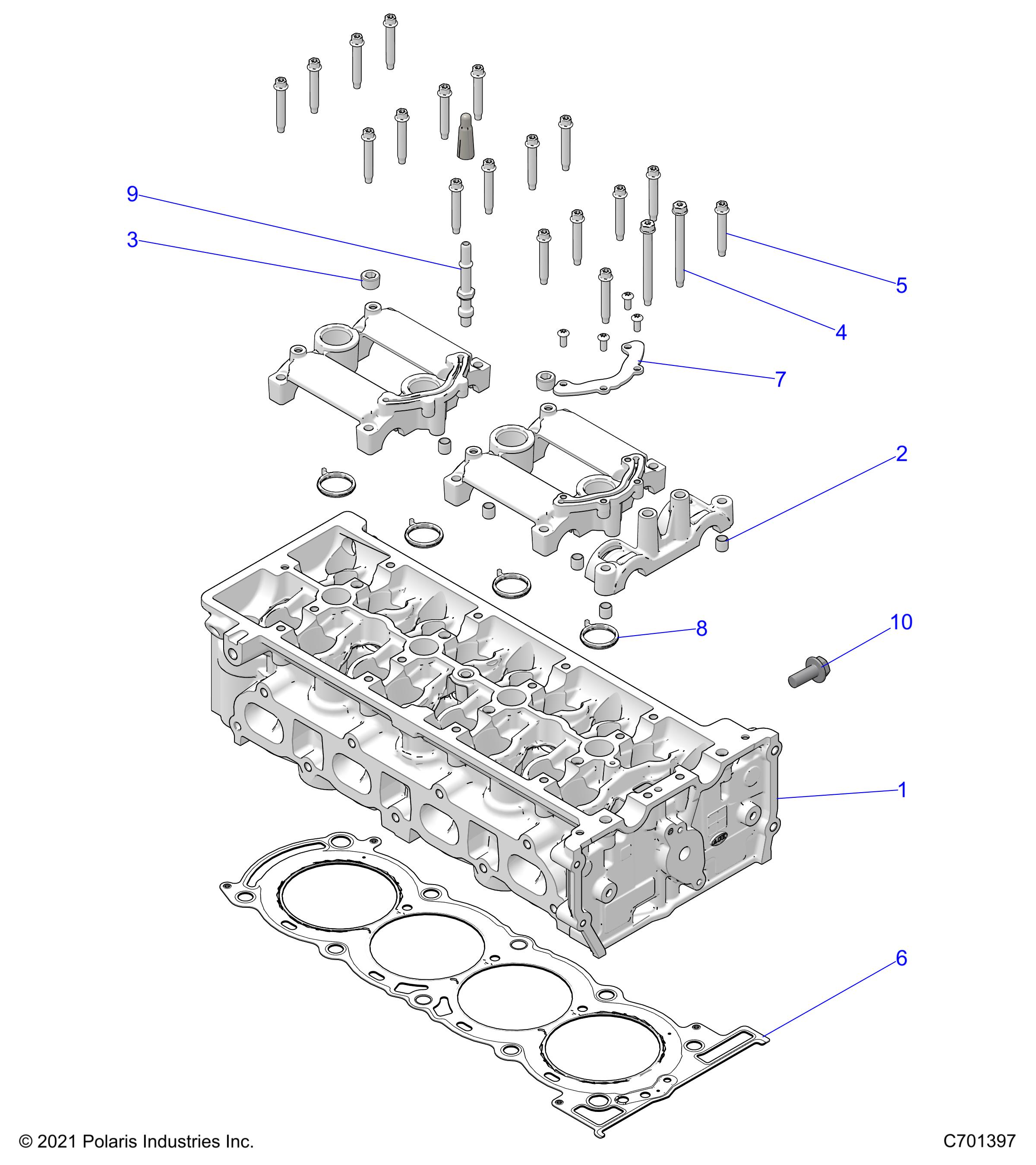 ENGINE, CYLINDER HEAD - Z22RGL2KAP/AL/BK/BP/BT (C1206172-3)