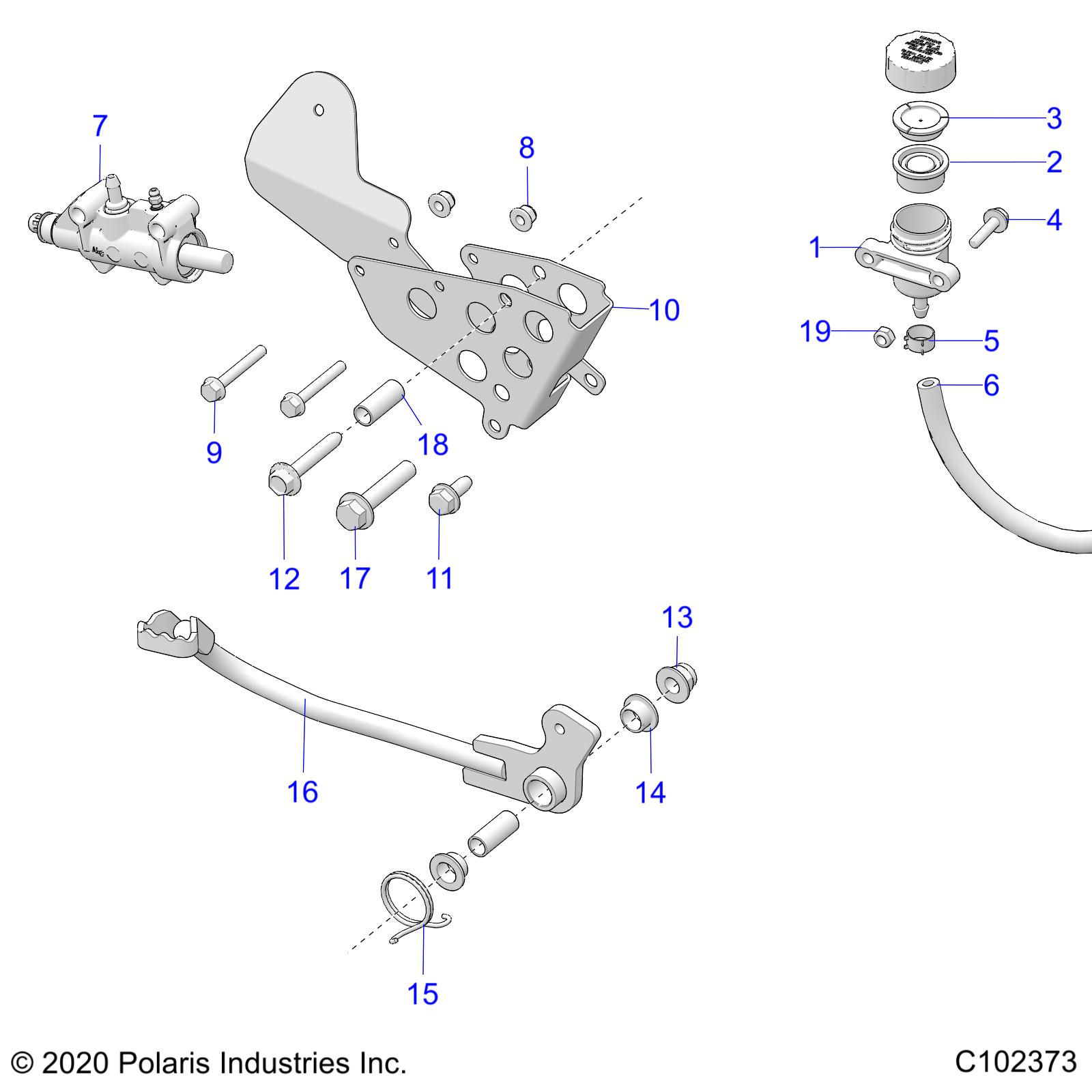 BRAKES, BRAKE PEDAL and MASTER CYLINDER - A25SVA85A4 (C102373)