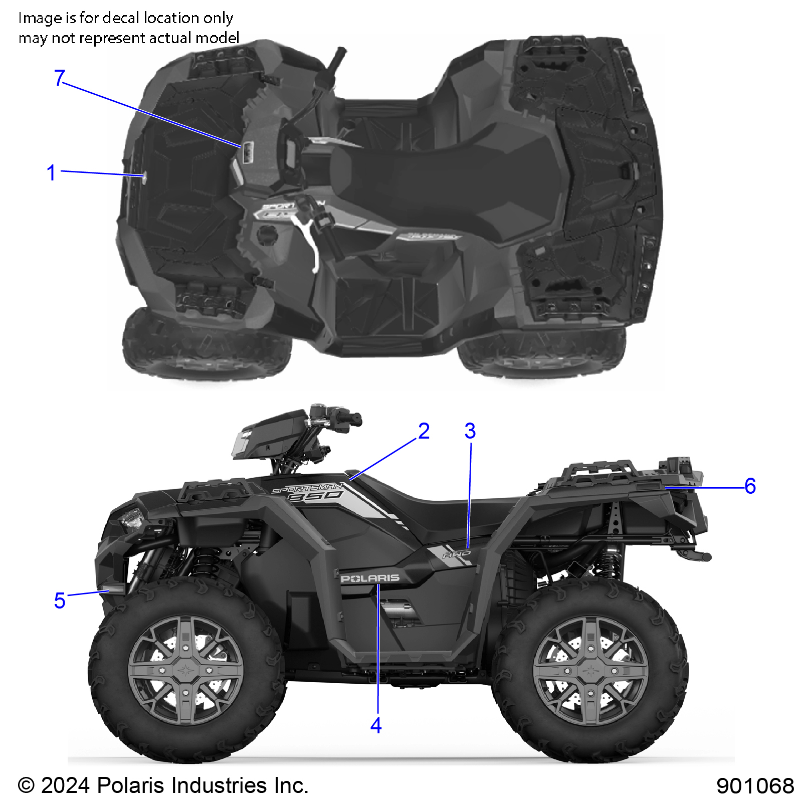 BODY, DECALS, GRAPHIC - A25SXE85A9/AM/AP (901068)