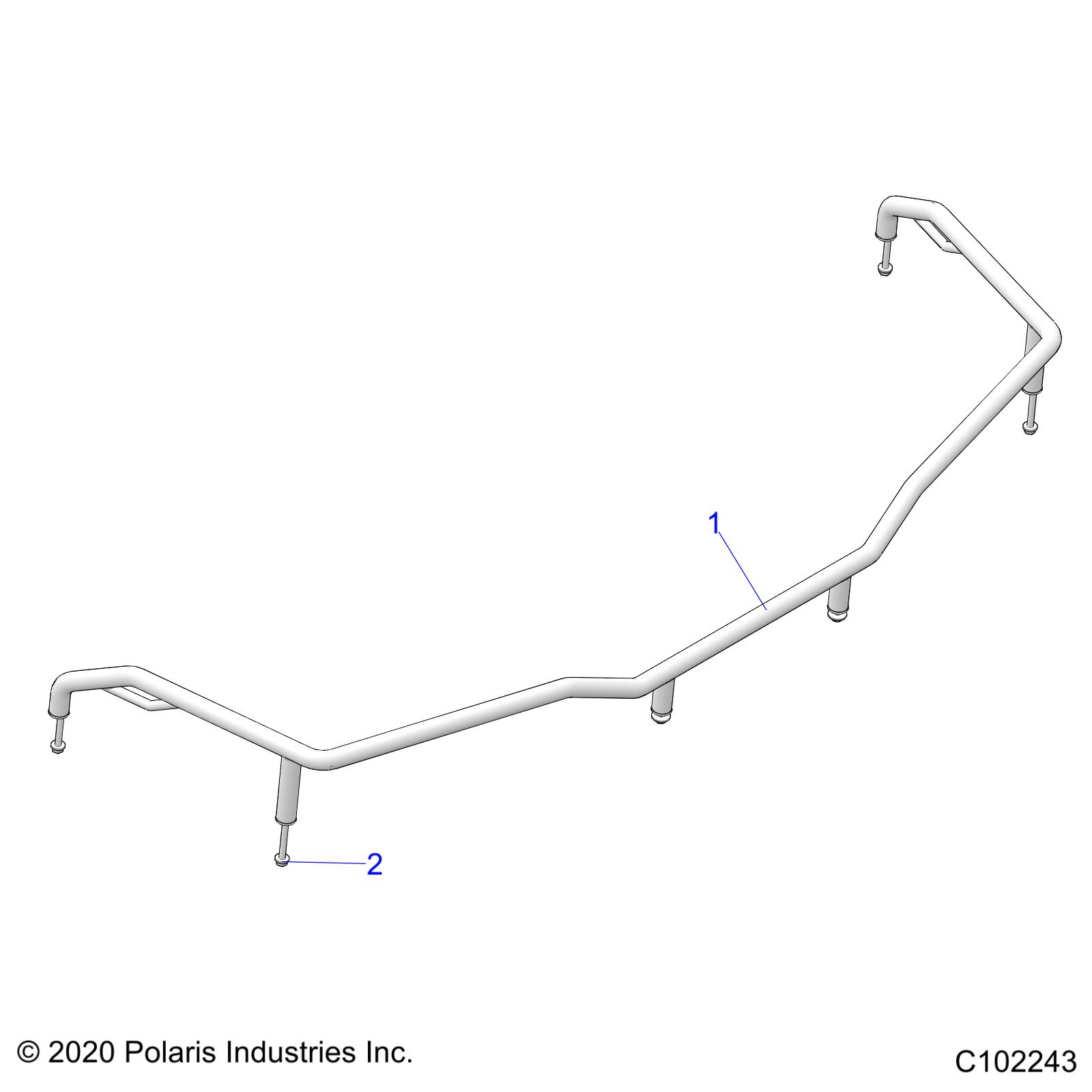 BODY, FRONT RACK EXTENDER - A22S6E57A1 (C102243)