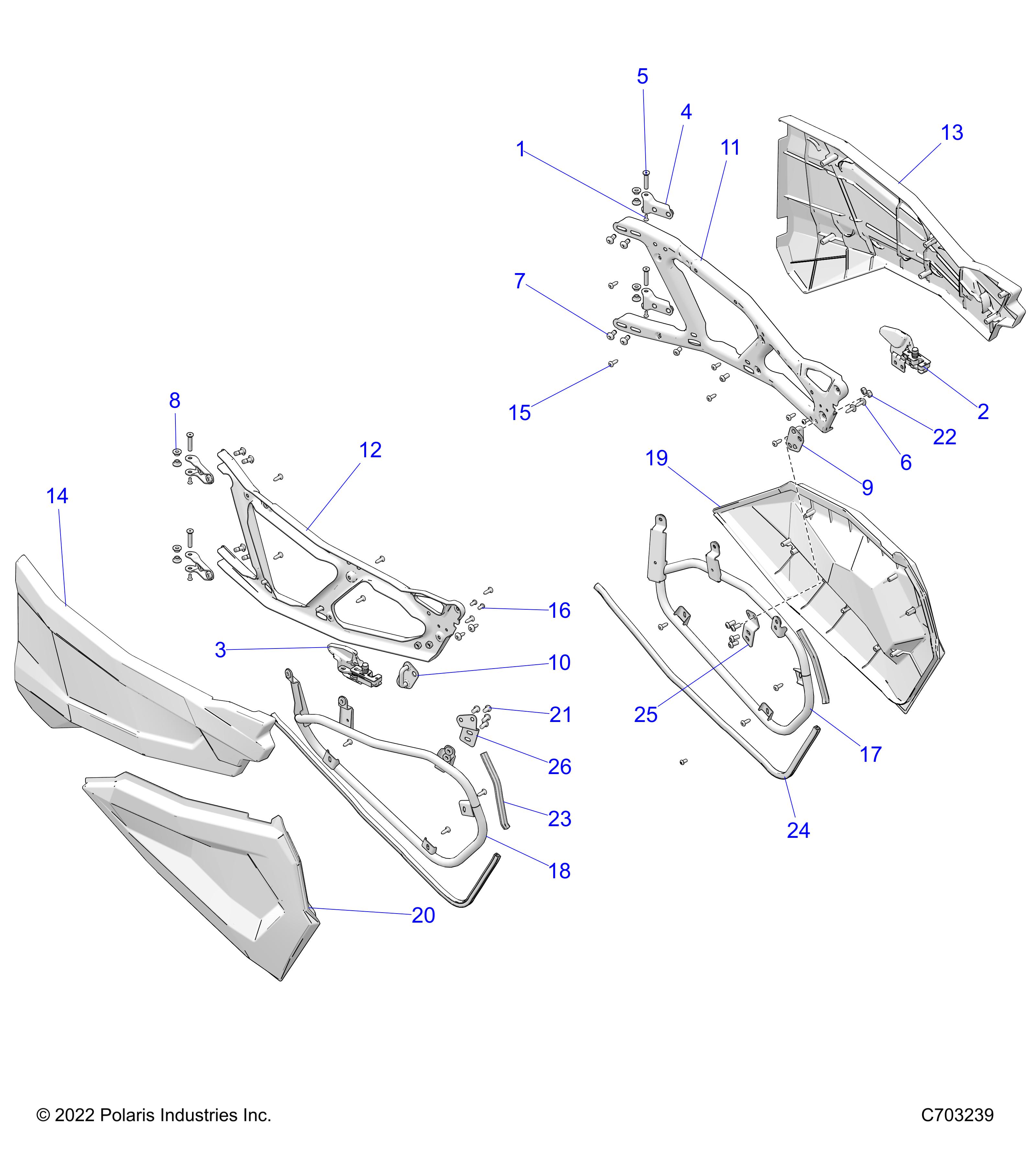 BODY, DOORS, FRONT - Z23N4E99NR (C703239)