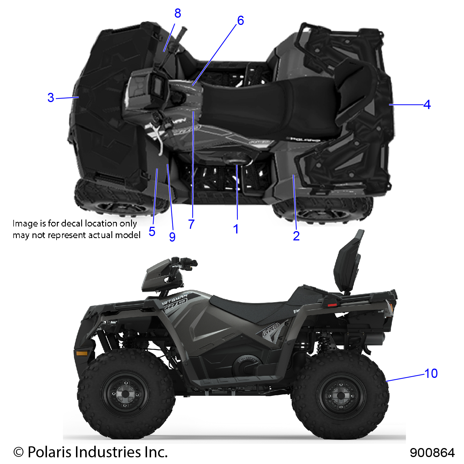 BODY, DECALS, GENERAL - A24SDA57A5/E57A4 (900585)