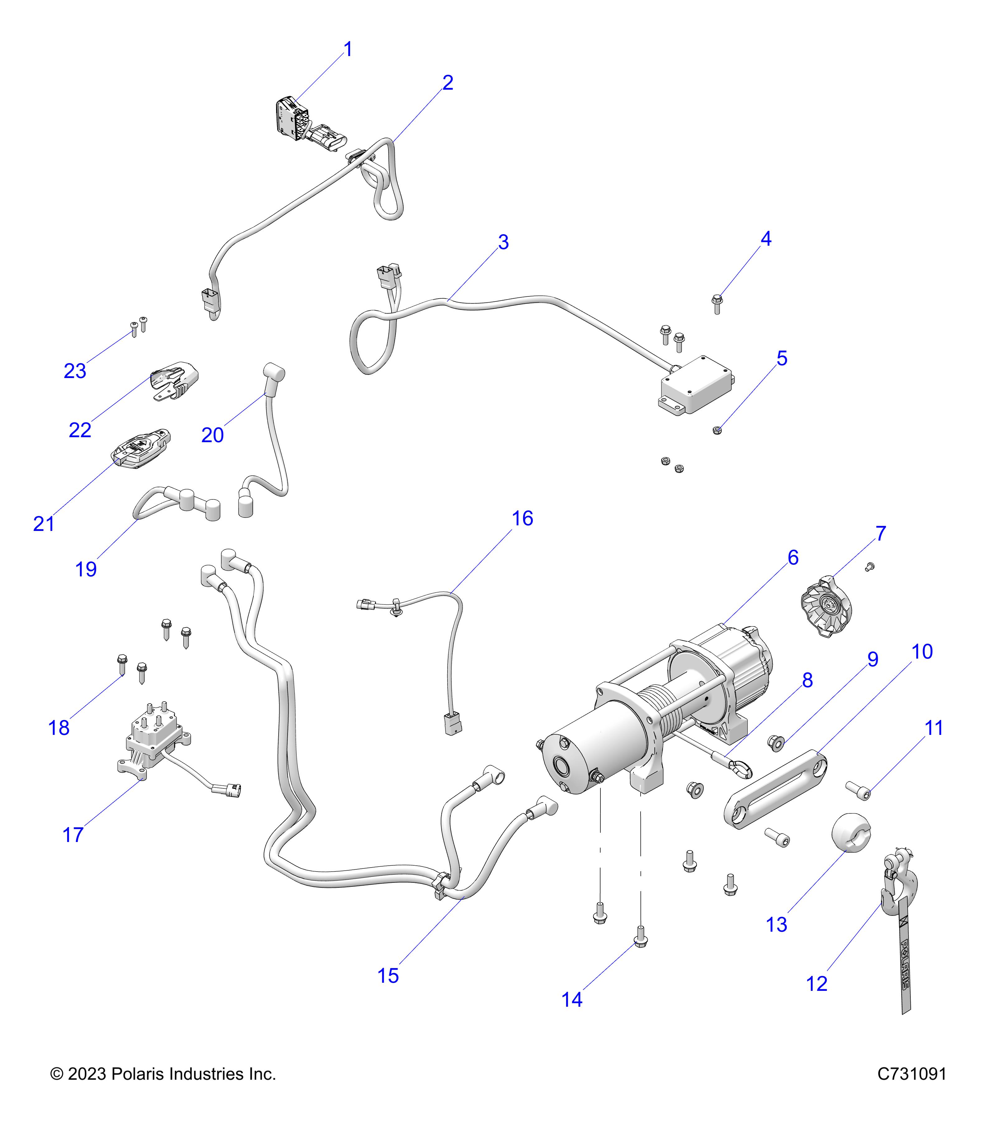 BODY, WINCH - R22RSX99A9 (C731091)