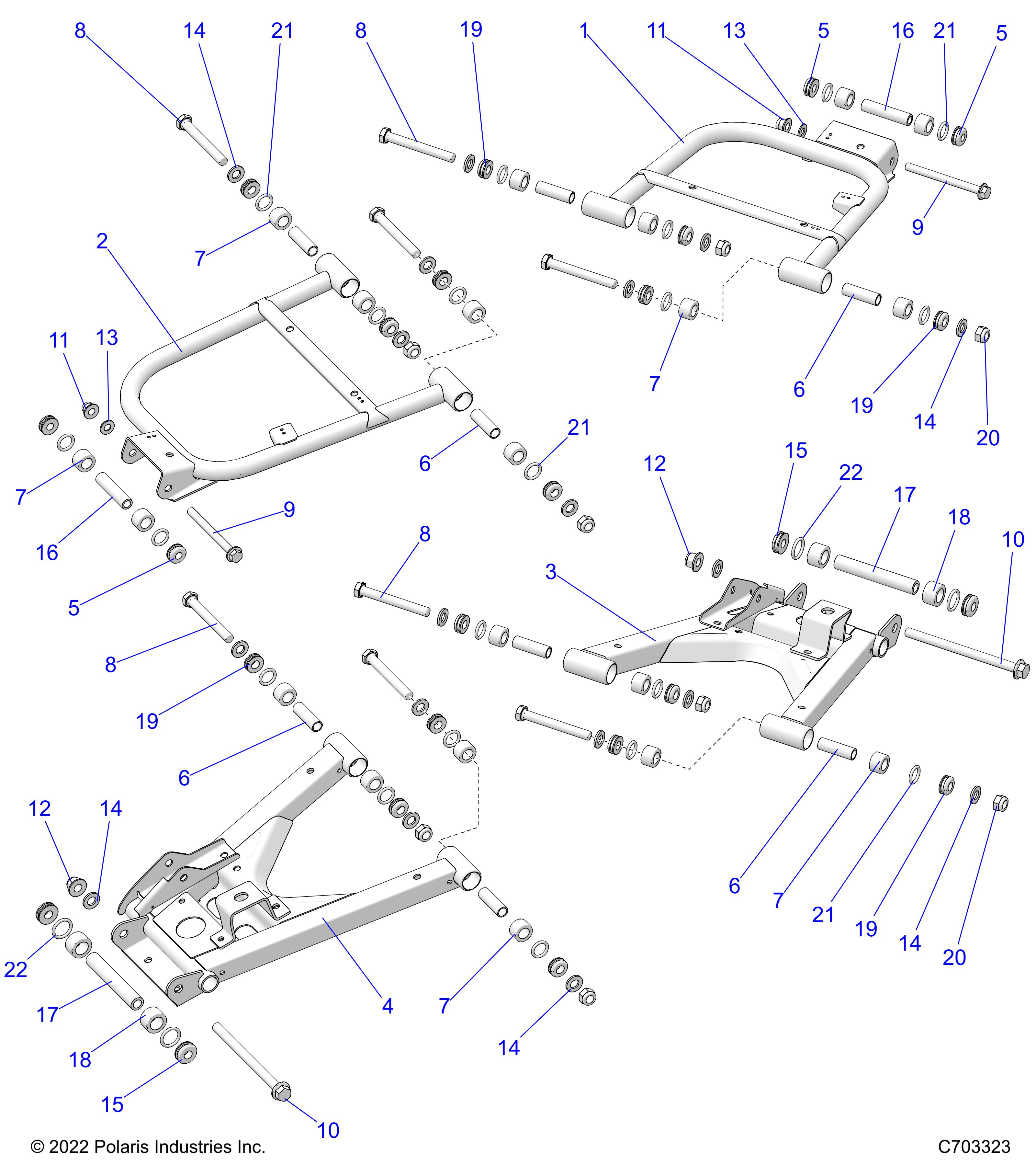 SUSPENSION, REAR CONTROL ARMS - D26P4ED4D4 (C703323)