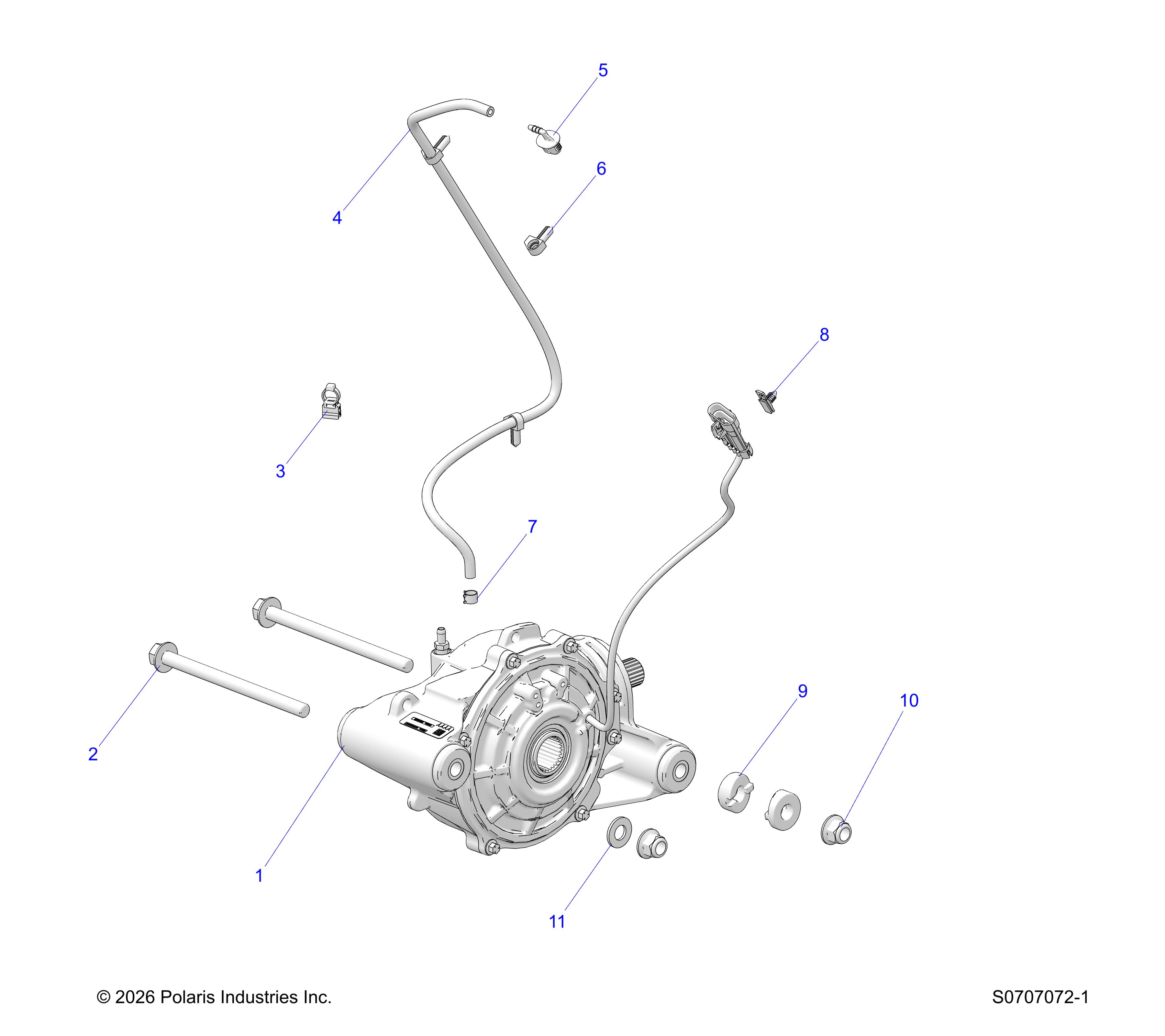 DRIVE TRAIN, FRONT GEARCASE MOUNTING