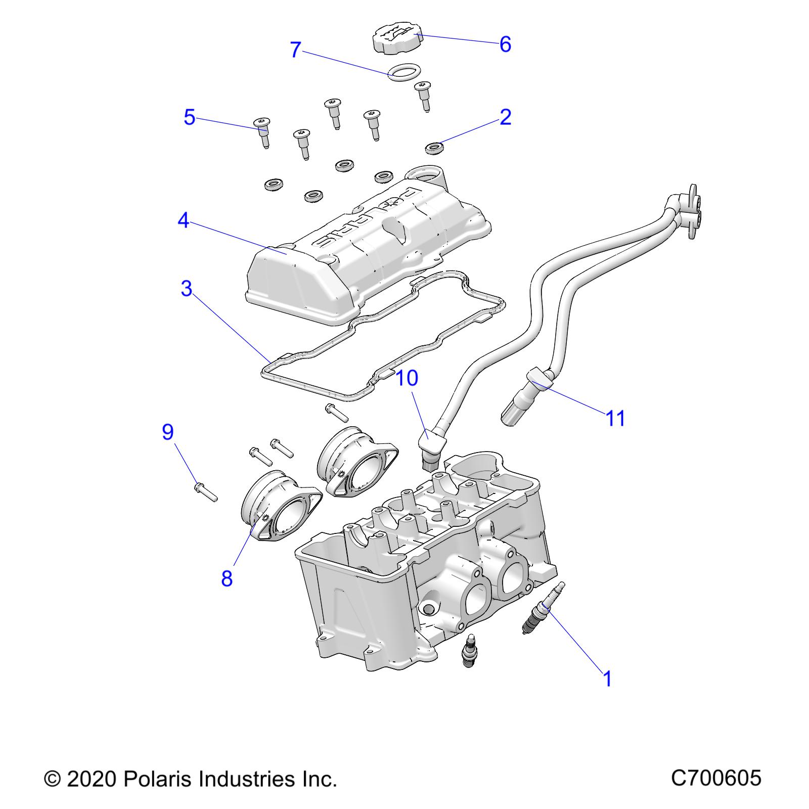 ENGINE, THROTTLE BODY and VALVE COVER - D22P4EP99A4/B4/F99A4 (C700605)