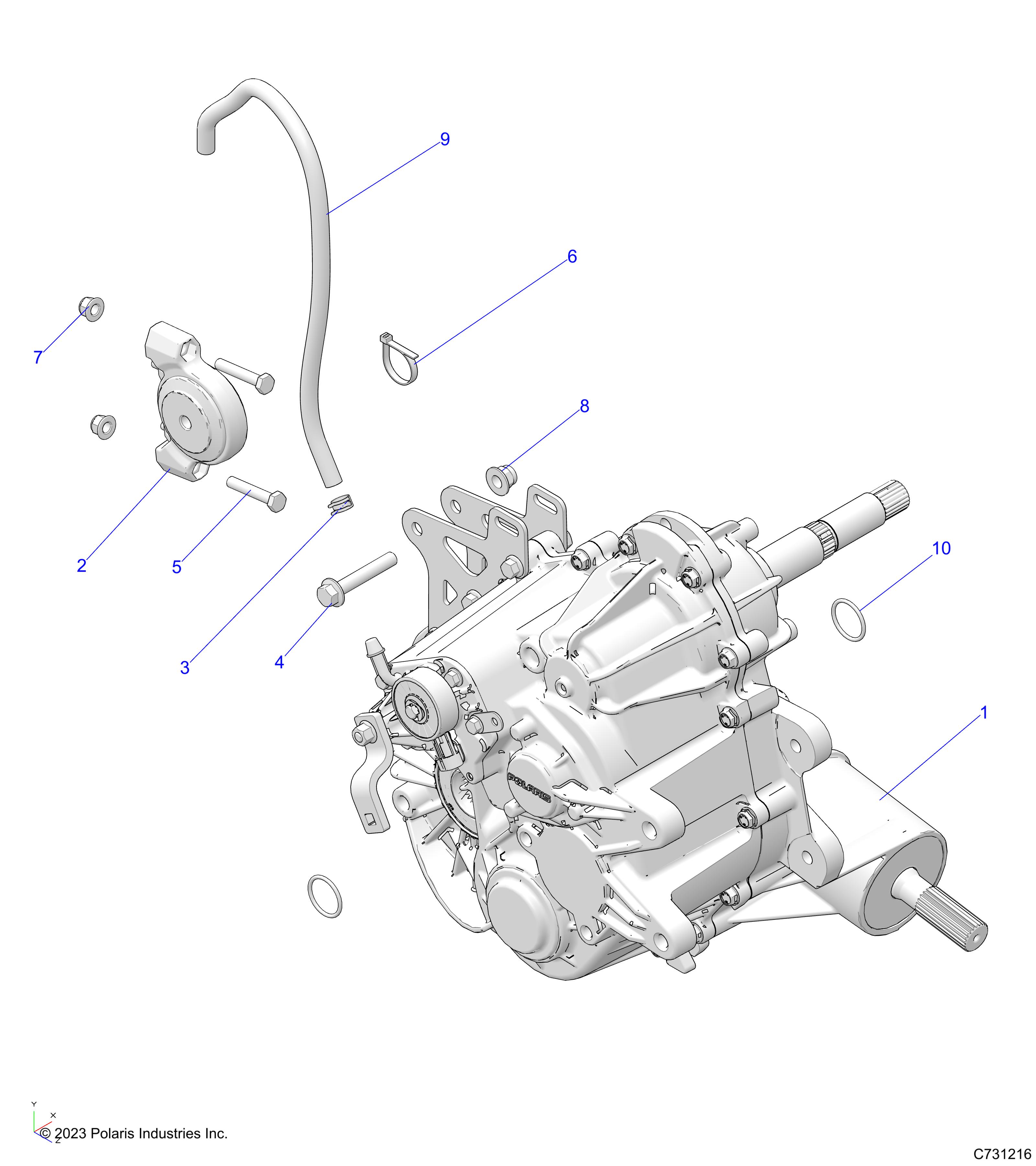 DRIVE TRAIN, MAIN GEARCASE MOUNTING - R24CCA57A1 (C731216)