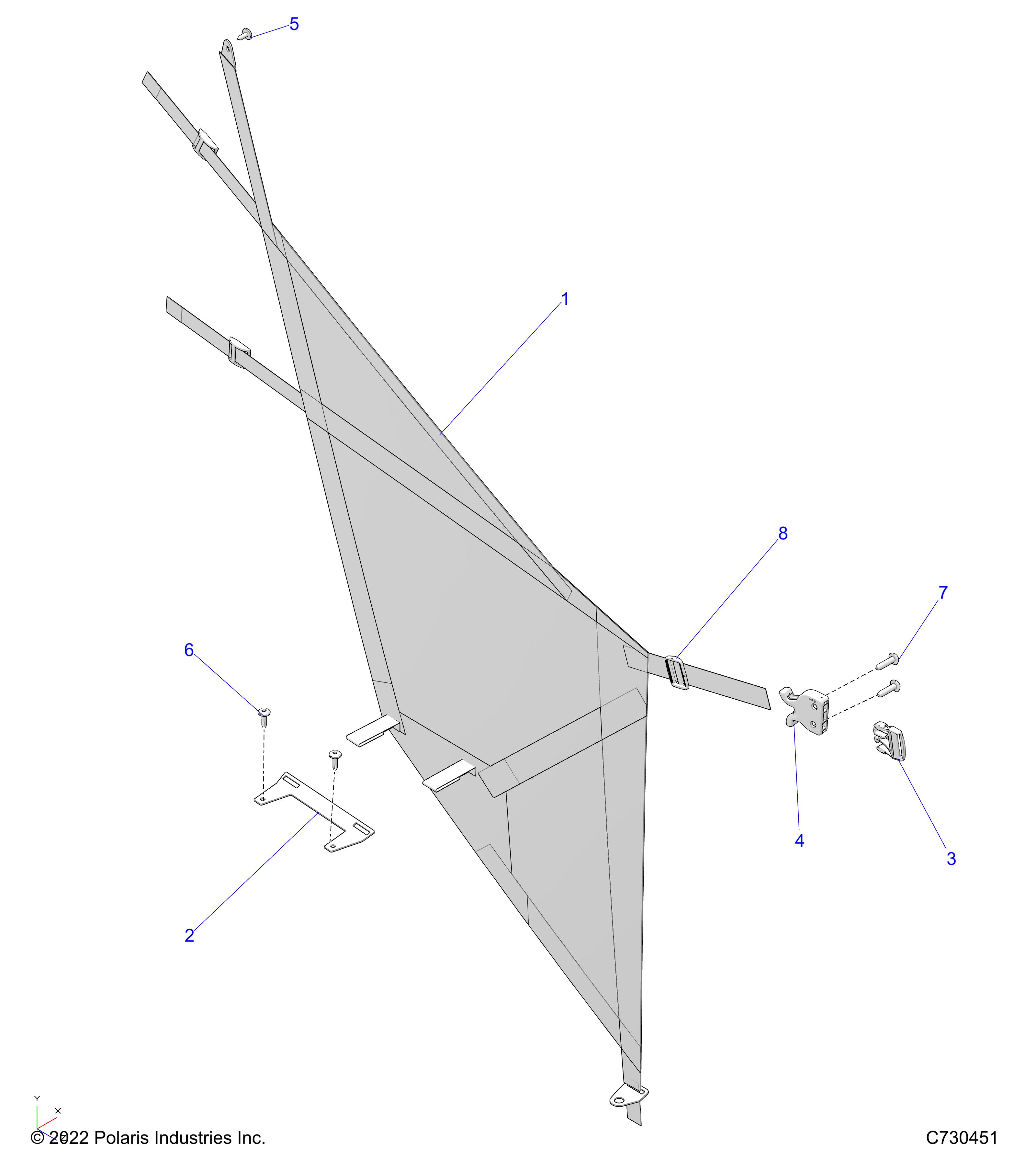 BODY, SIDE NETS - R24MAA57B1/EB4/B9 (C730451)