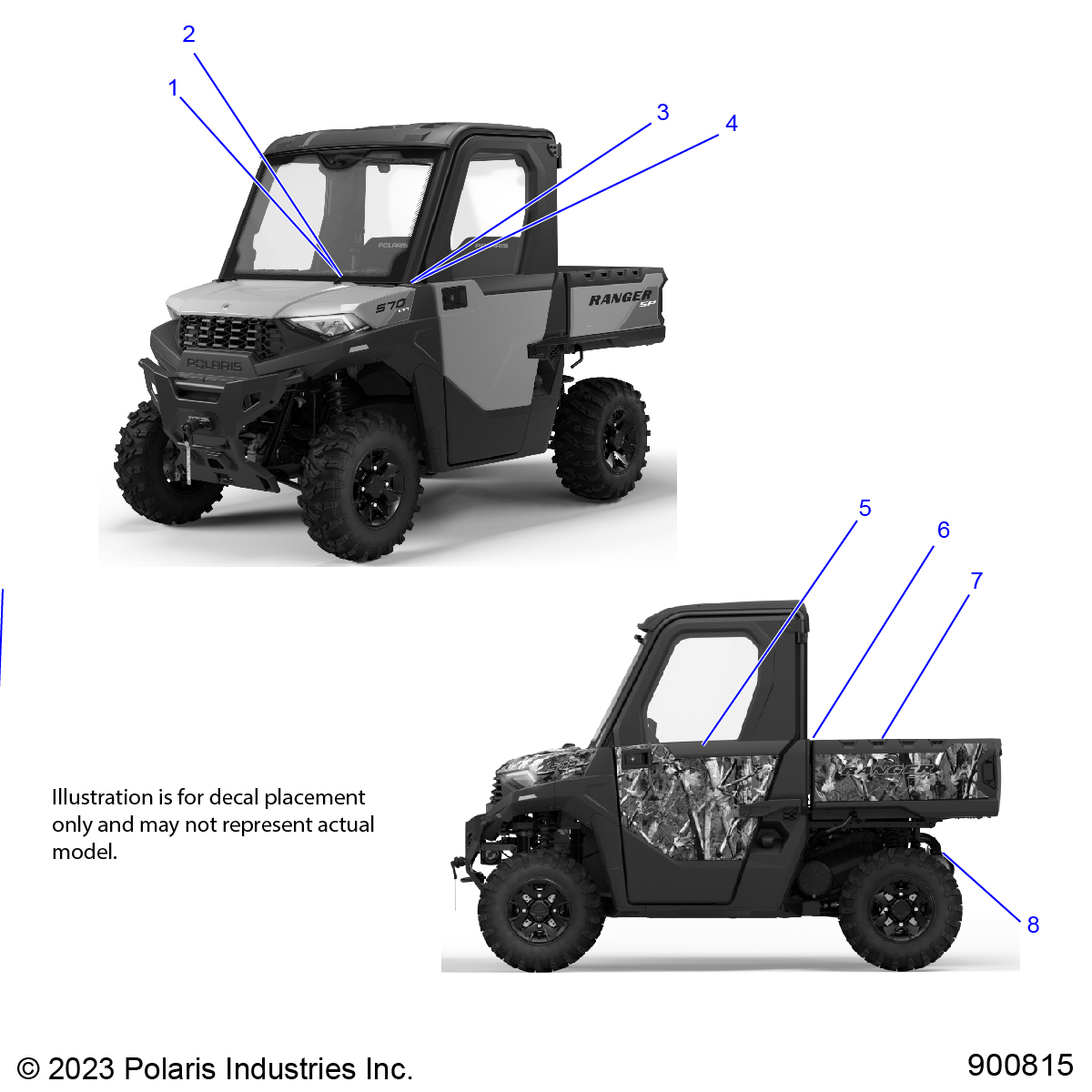 BODY, DECALS, GENERAL - R24MAU57B4/Z4/B9/Z9 (900815)