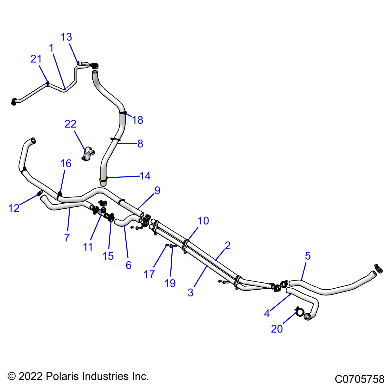 ENGINE, COOLING ROUTING ENGINE - Z21RAE92BD/BJ (C0705758)