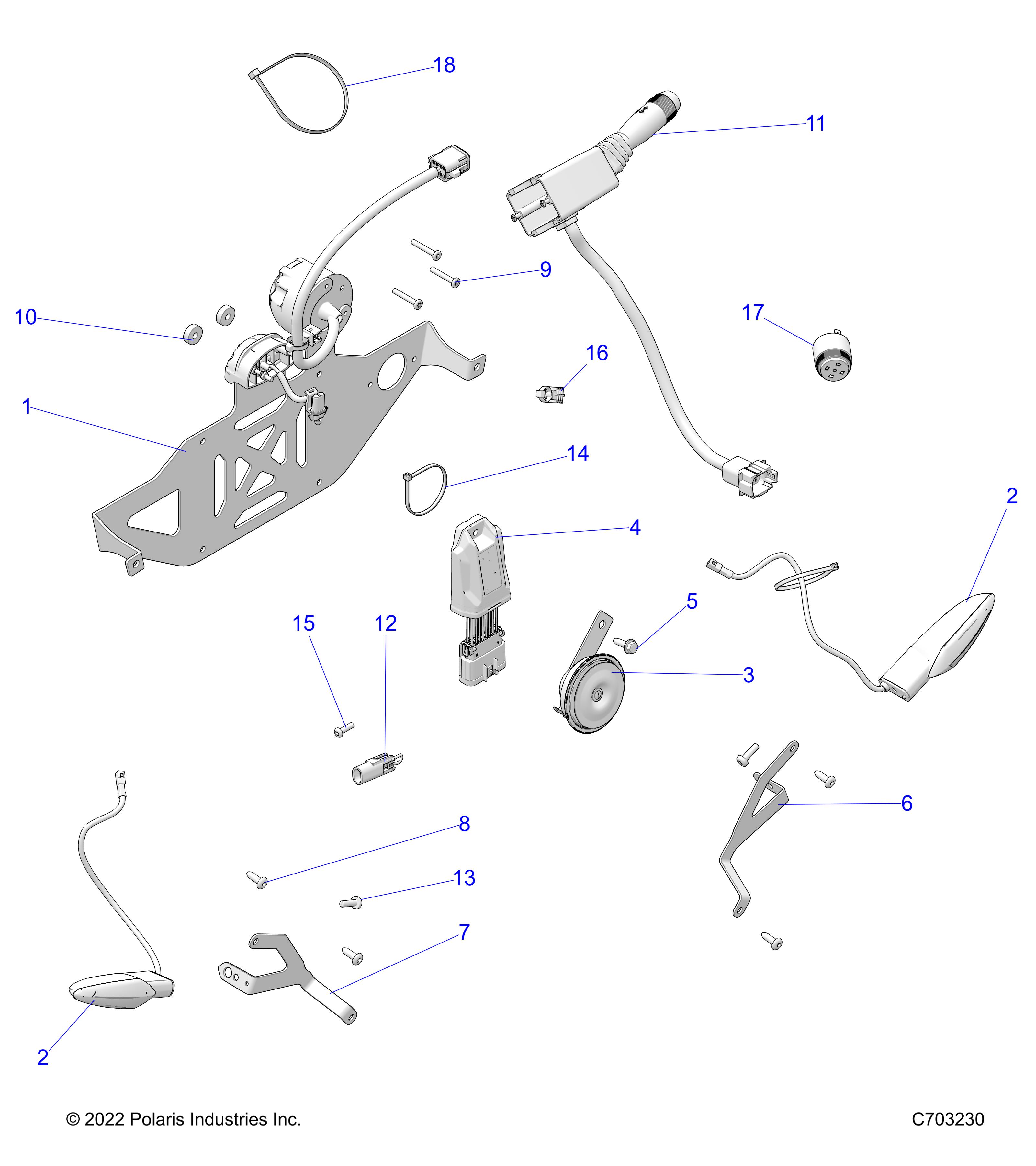 ELECTRICAL, ACCESSORY COMPONENTS - Z23NAE99FR/SCR/FR (C703230)