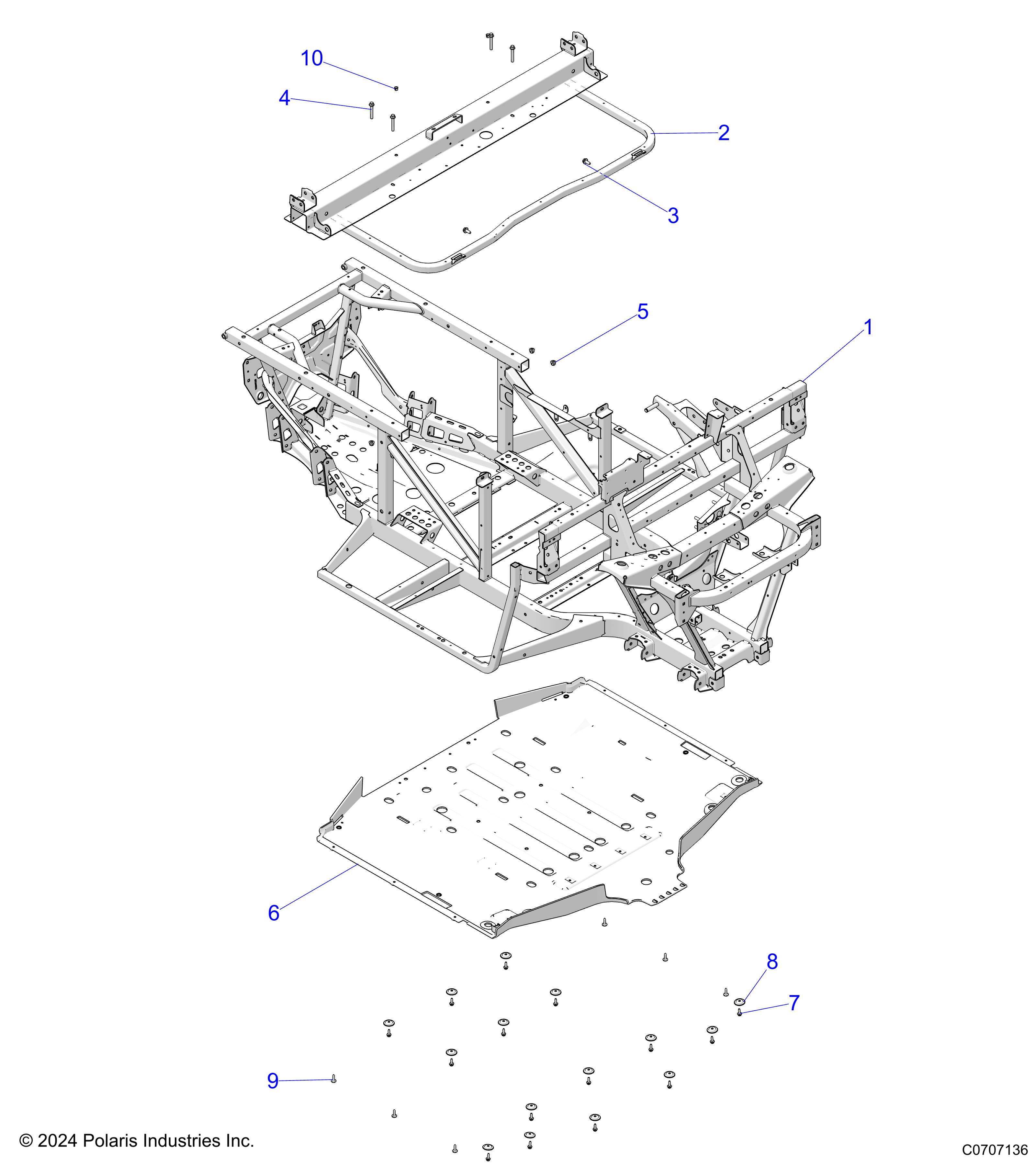 CHASSIS, FRAME - D25M2A57B4/G57B4/U57B4/W57B4 (C0707136)