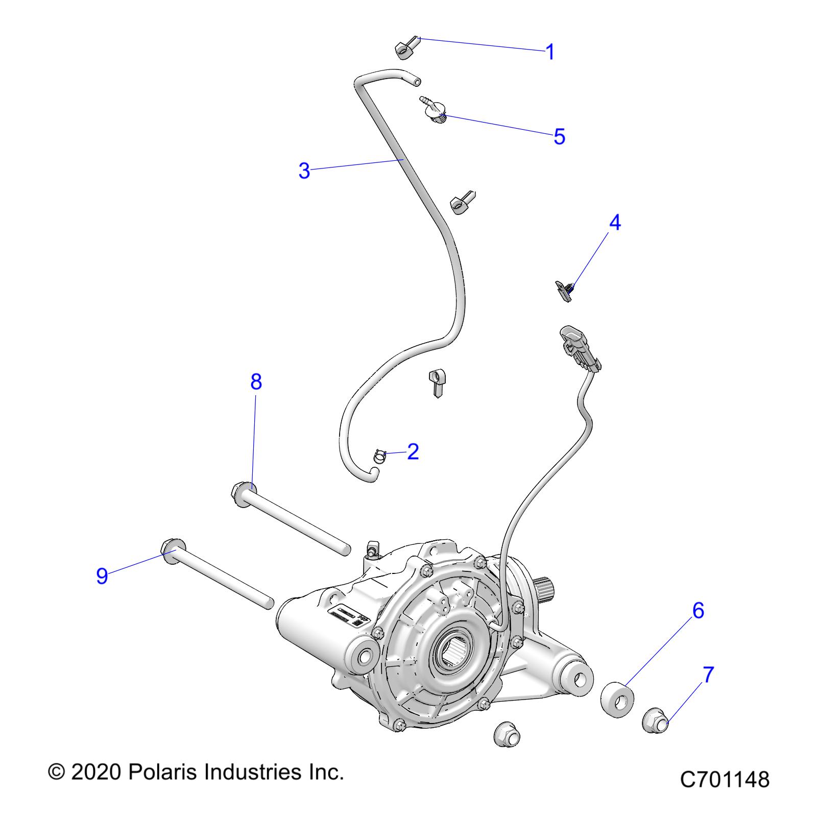 DRIVE TRAIN, FRONT GEARCASE MOUNTING - R21RRS99C9/CK/CP/F9/FP (C701148)