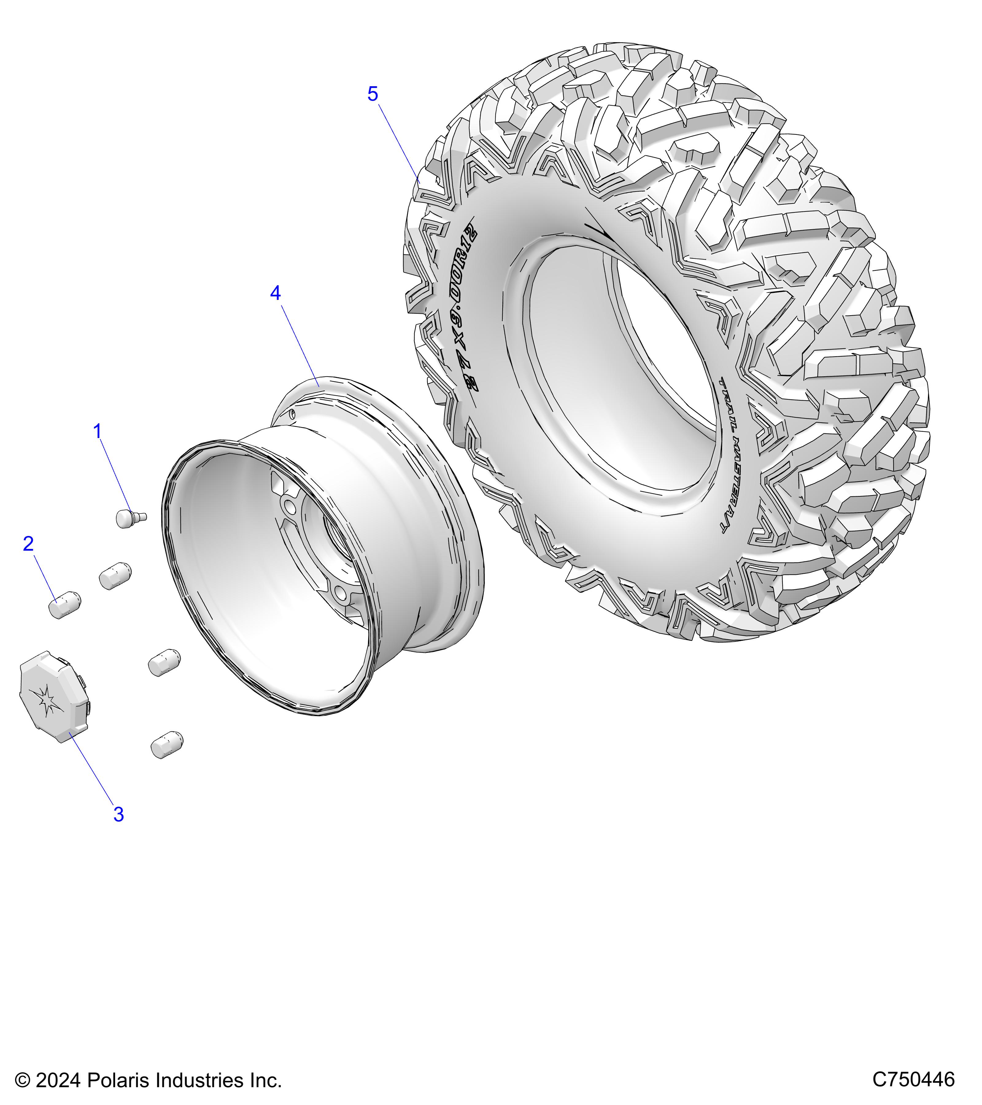 WHEELS, FRONT - Z25ASE99P5 (C750446)