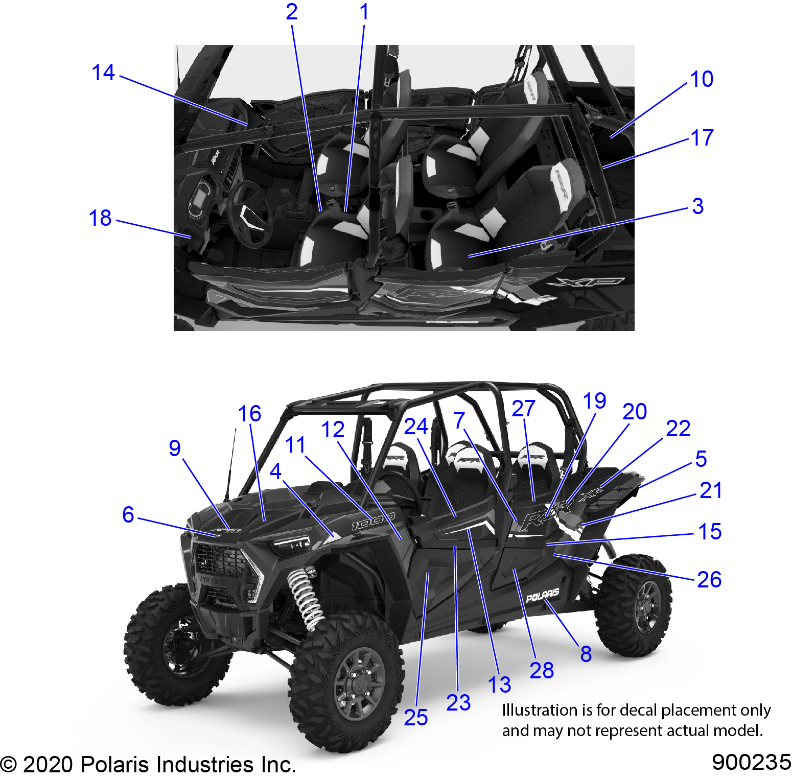 BODY, DECALS - Z21N4K99AP/AG/BG/BP (900235)