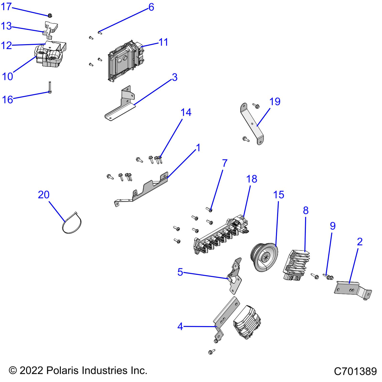 ELECTRICAL, WIRE HARNESS, COMPONENTS - R22RSH99AG/BG (C701263)