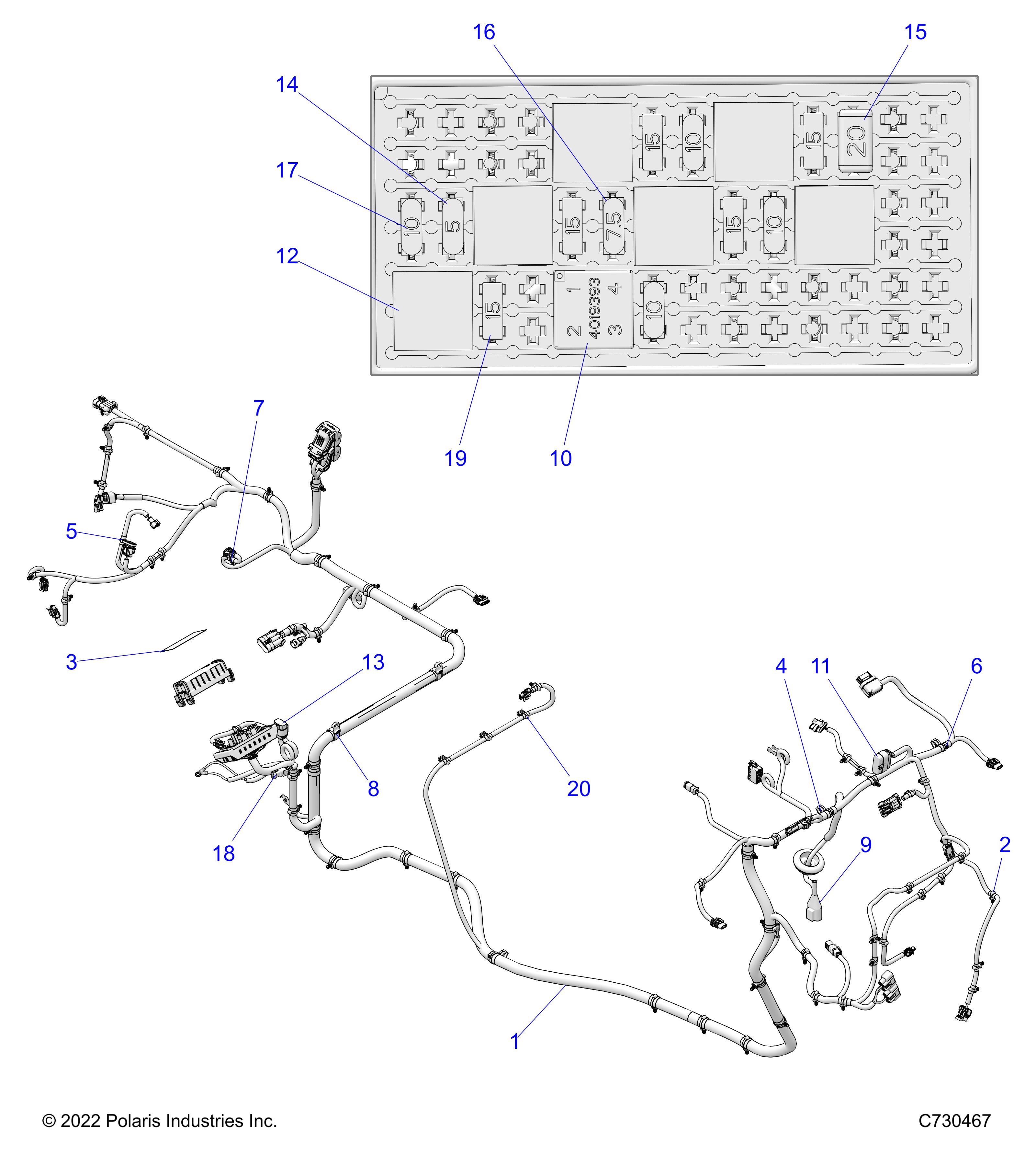 ELECTRICAL, WIRE HARNESS - R24M4A57B1 (C730467)