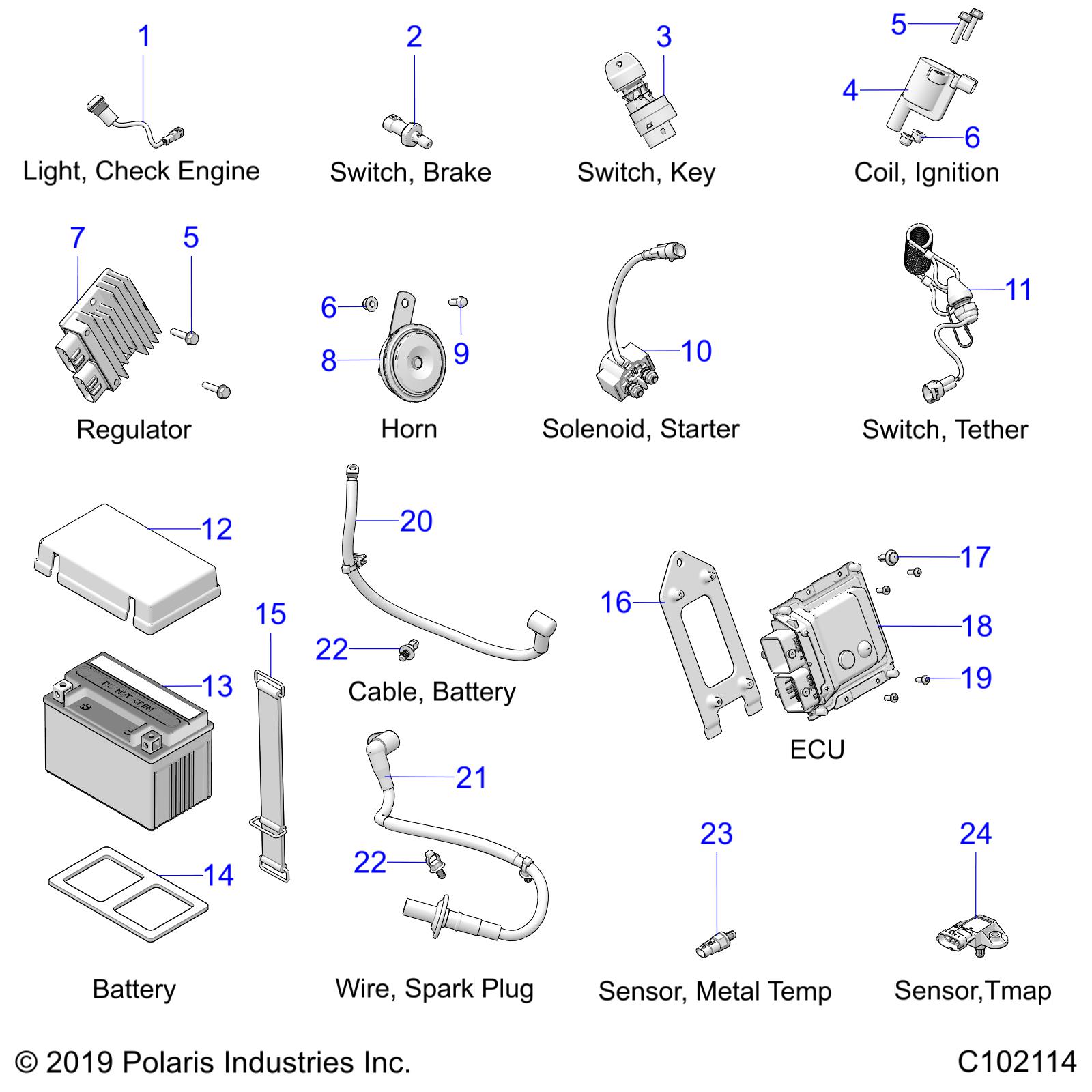 ELECTRICAL, COMPONENTS - A21HBB07N3/N7 (C102114)