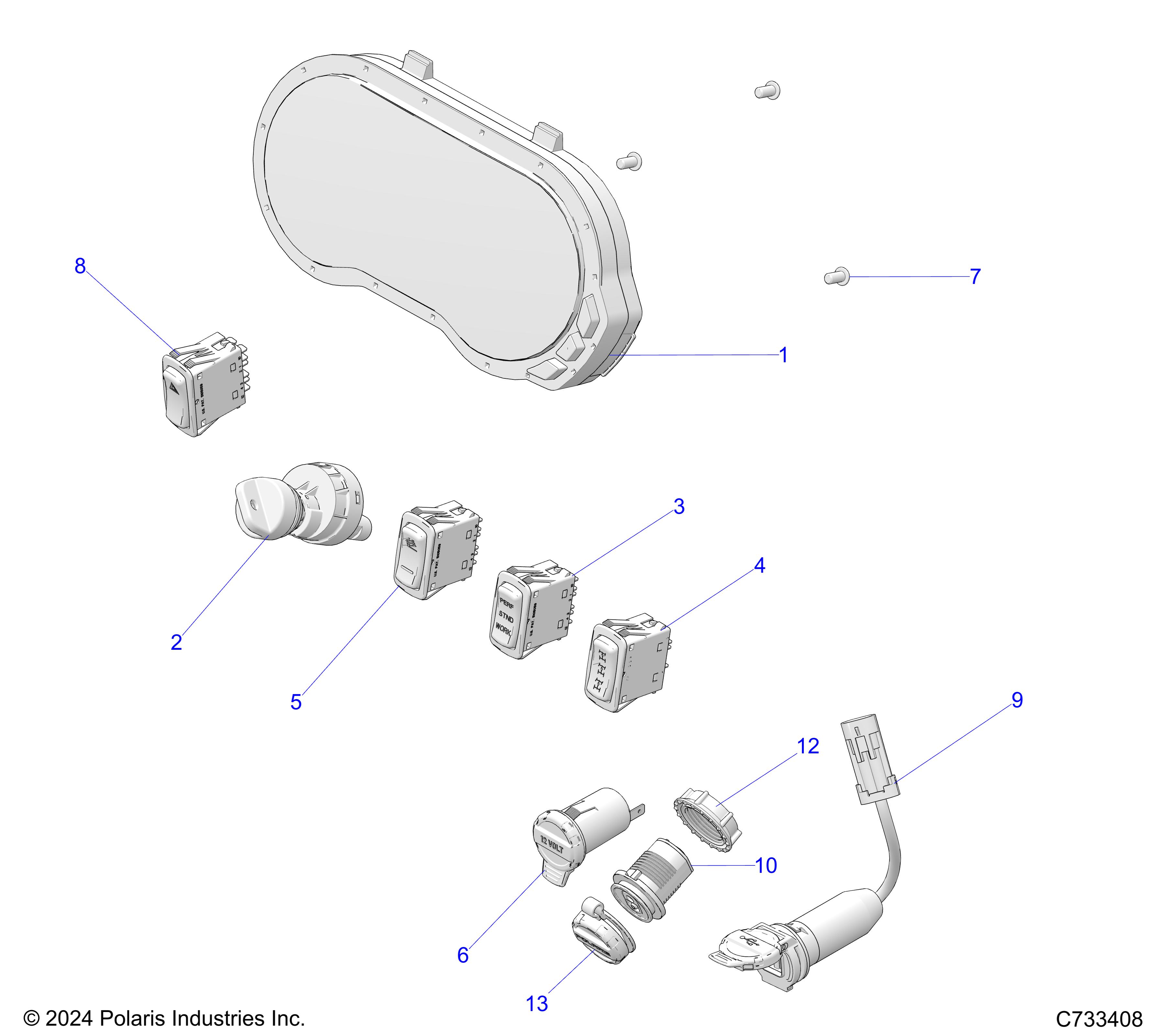 ELECTRICAL, DASH INSTRUMENTS - R25RRE99GK (C733408)