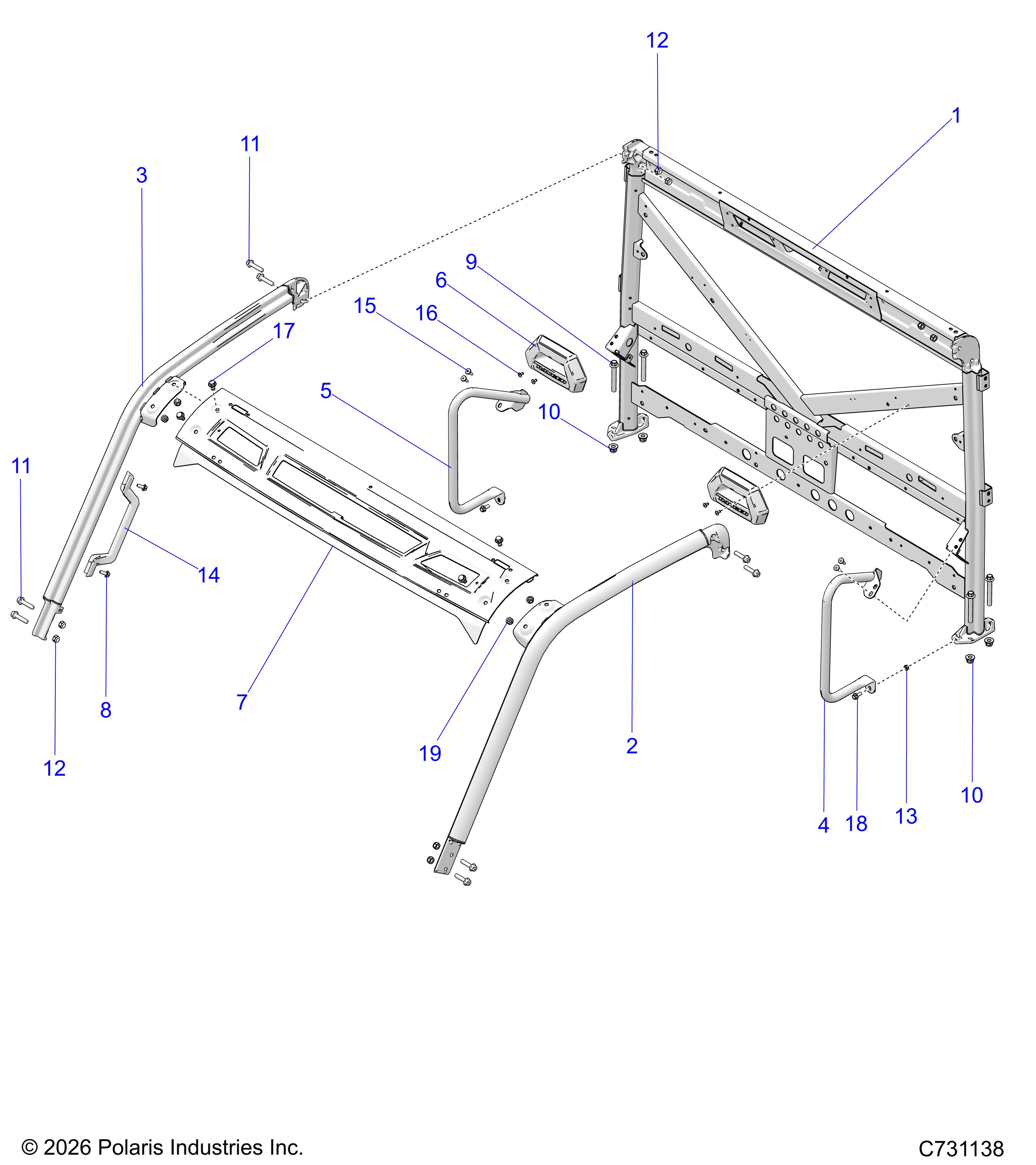 CHASSIS, CAB FRAME - R26RRE99CN/C9/EN/E9 (C731138)