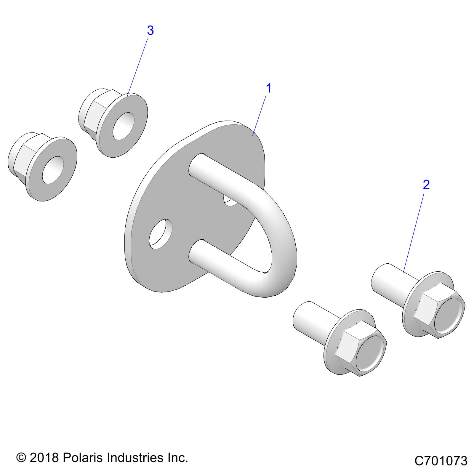 CHASSIS, TOW HOOK -Z22NAS99CK (C701073)