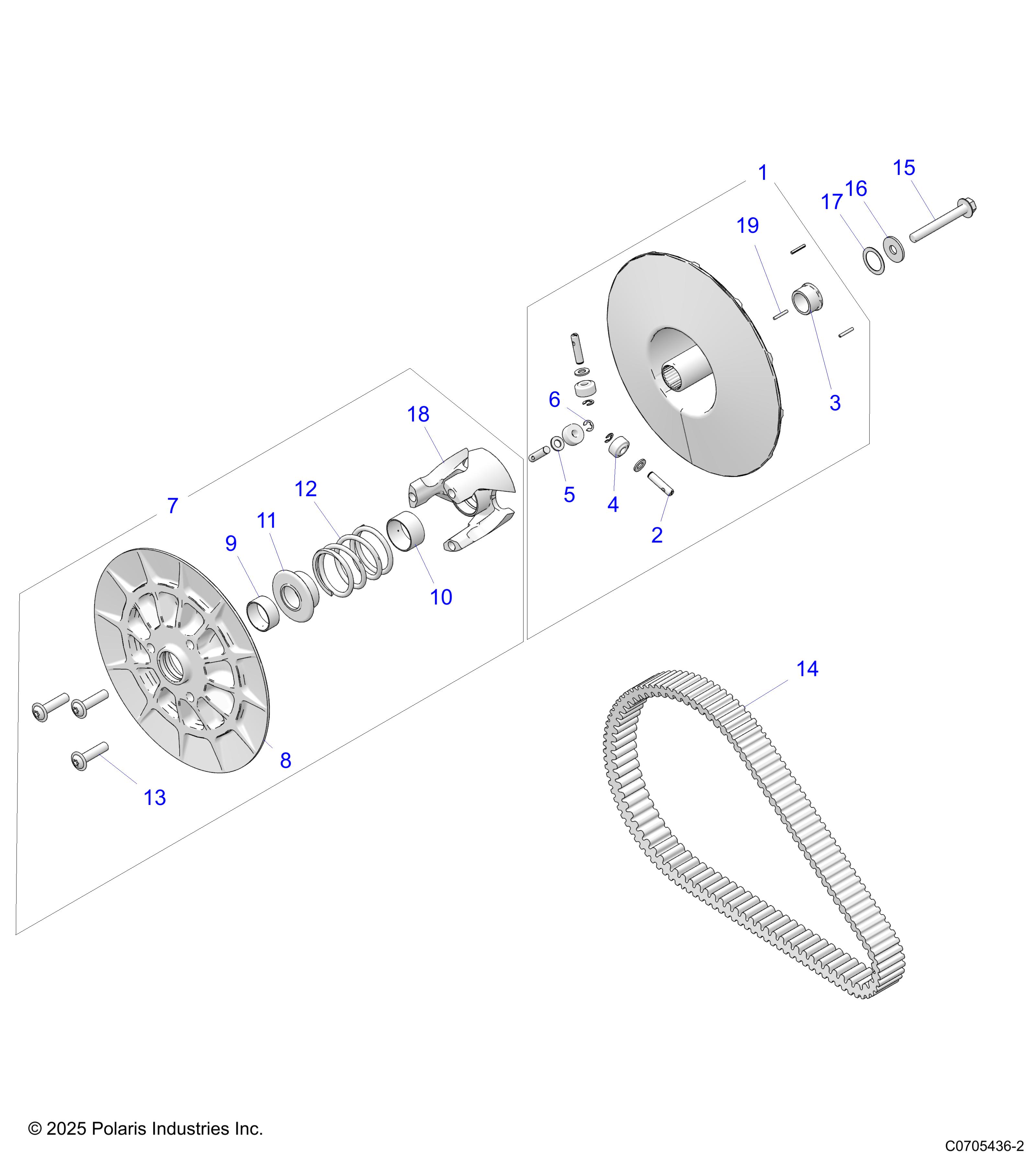 DRIVE TRAIN, CLUTCH, DRIVEN - D26P2AD4B4/GD4B4/UD4B4/WD4B4 (C0705436-2)