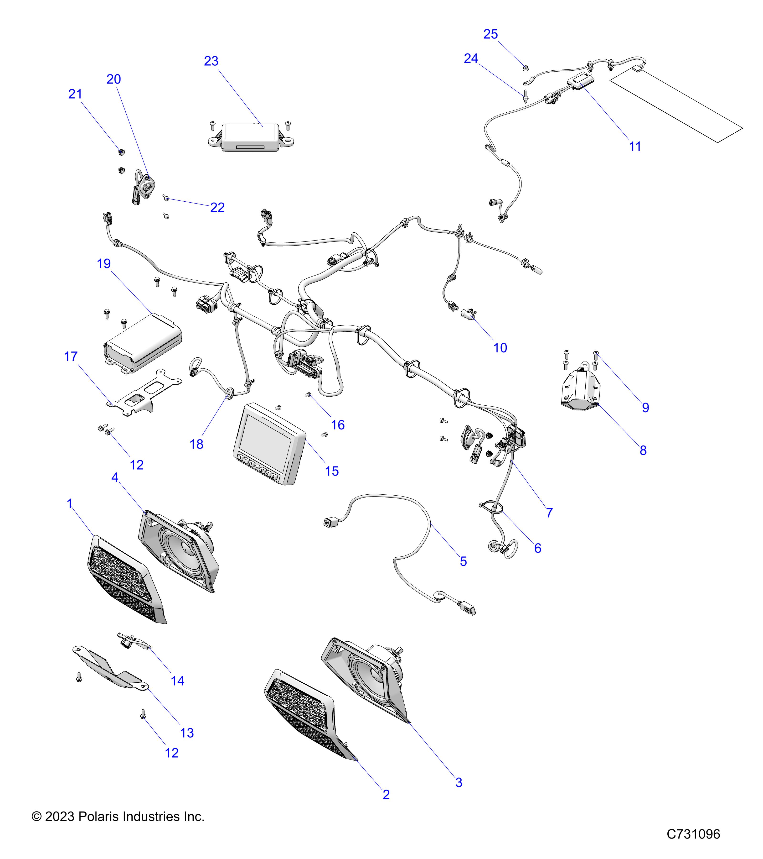 ELECTRICAL, DASH COMPONENTS, RIDE COMMAND - R24XAW1RAH/BH/AS/BS/A9/B9 (C731096)