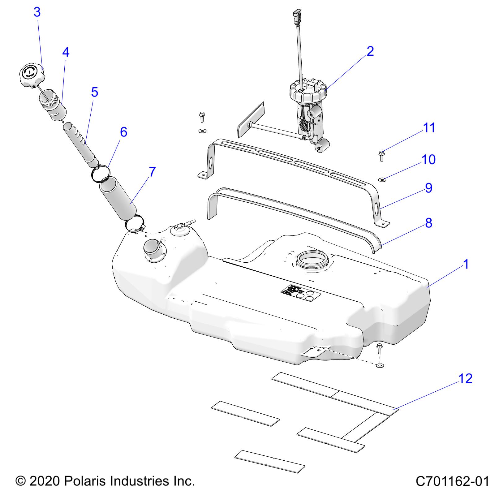 FUEL SYSTEM, FUEL TANK - Z22RGL2KAP/AL/BK/BP/BT (C701162-01)