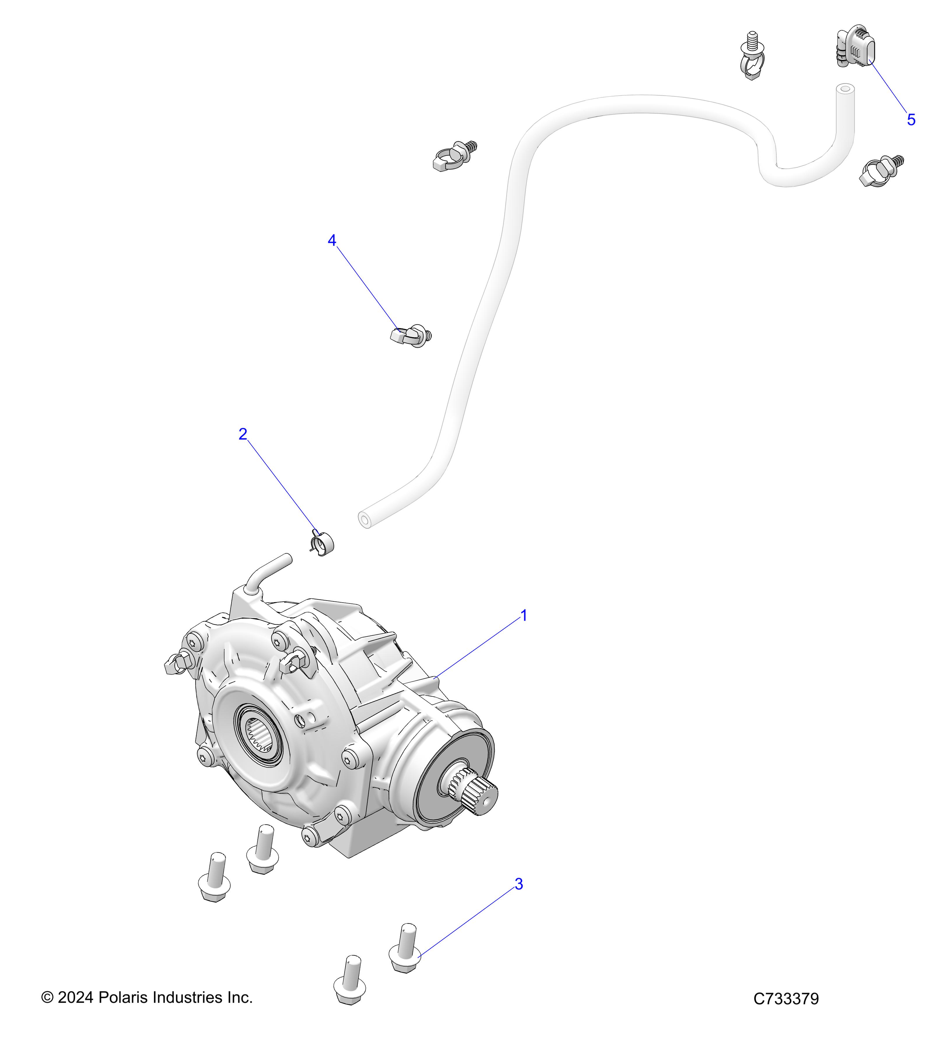 DRIVE TRAIN, FRONT GEARCASE MOUNTING - R25M4E57B5/B6 (C733379)