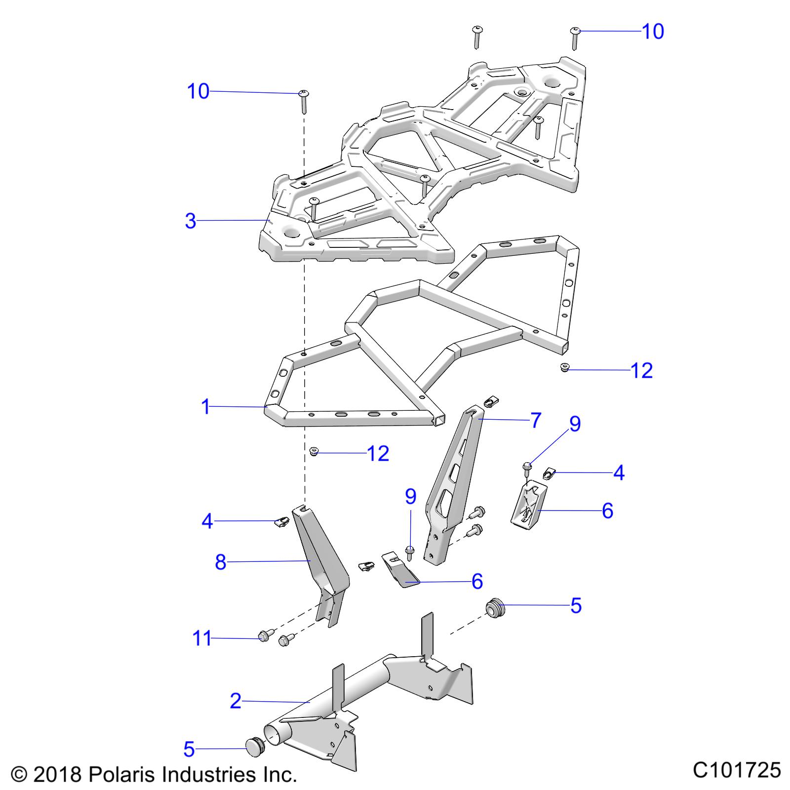 BODY, REAR RACK - A20SGE95AK (C101725)