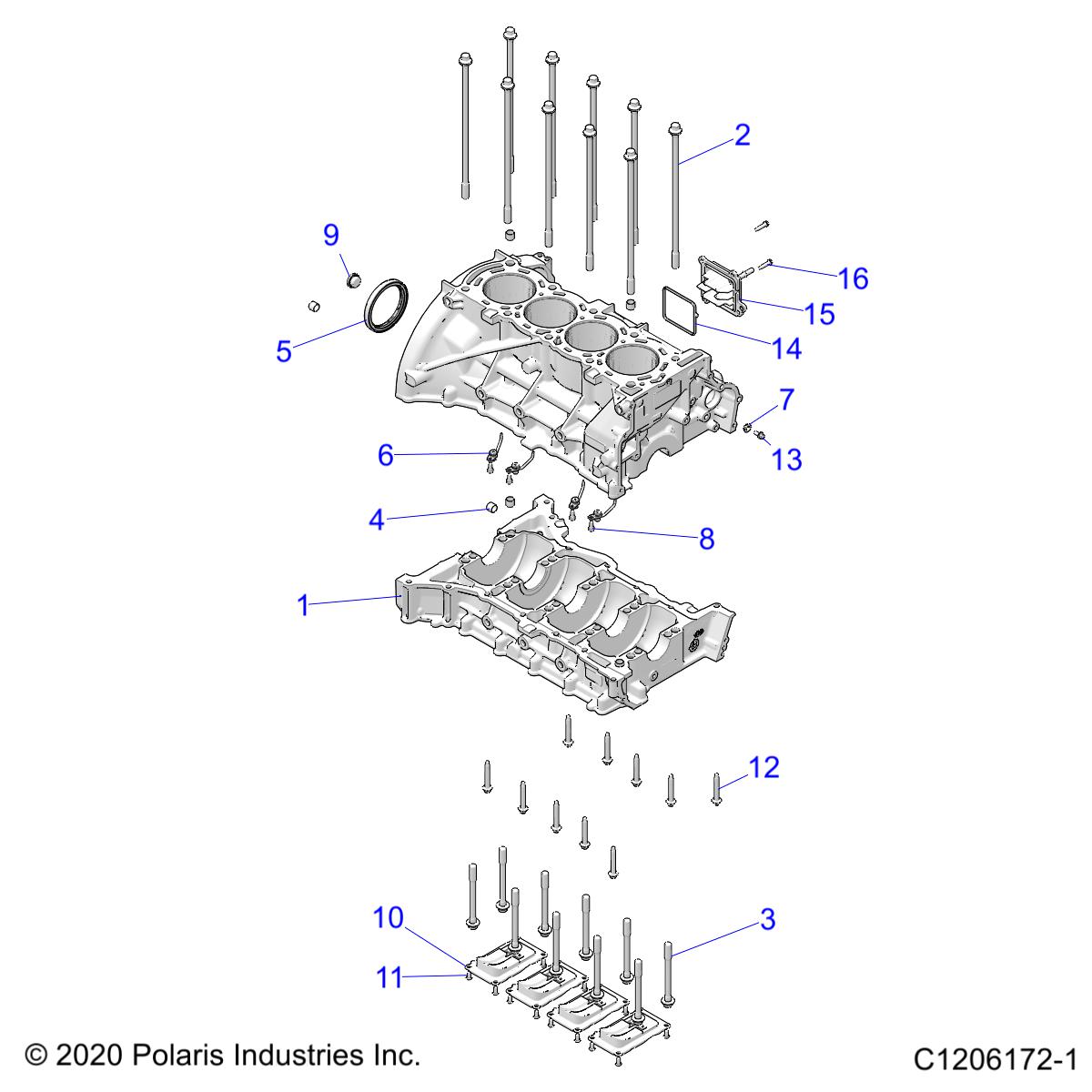 ENGINE, CYLINDER BLOCK - Z22RME2KAG/BG/K2KAN/BNZ22RME2KAG/BG/K2KAN/BN/V2KAN/BN (C1206172-1)