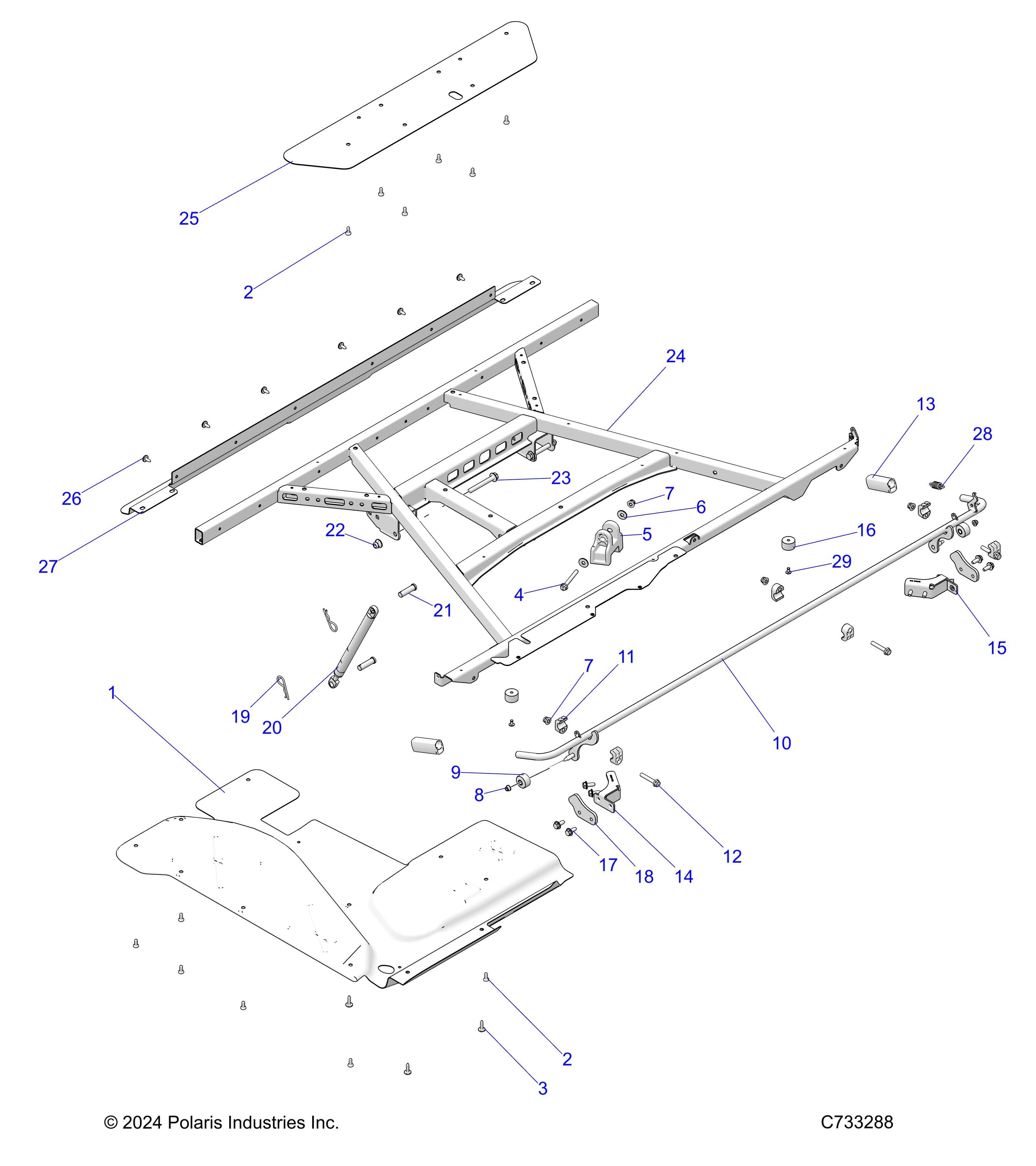 BODY, BOX, MOUNTING - R25RSB99AZ/BZ/AL (C733288)