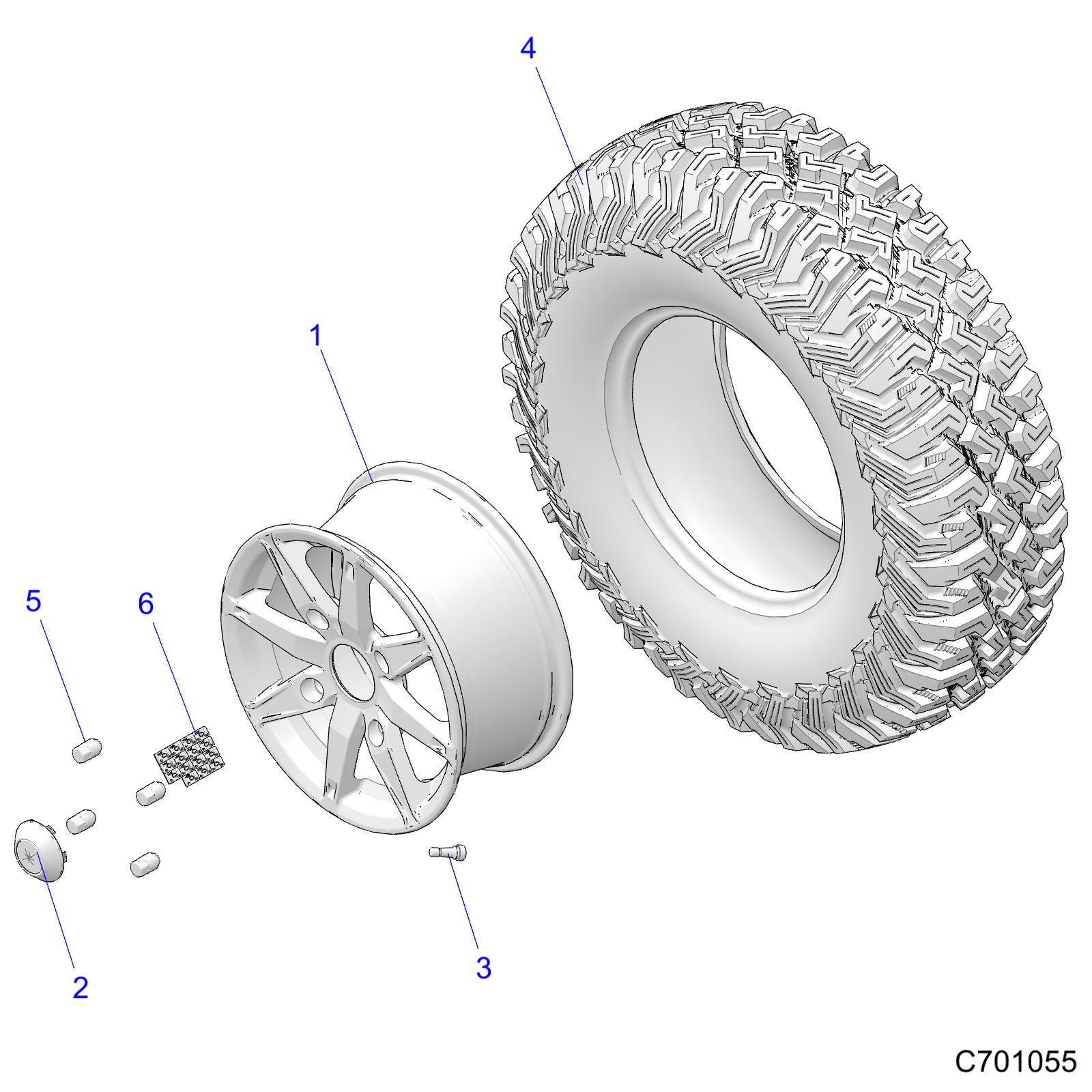 WHEELS, REAR - Z21P4E92AE/AN/BE/BN/L92AL/AT/BL/BT (C701055)