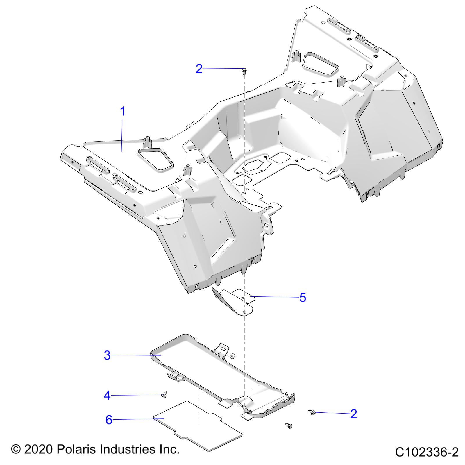 BODY, REAR CAB - A25SLE95CF/FF (C102336-2)