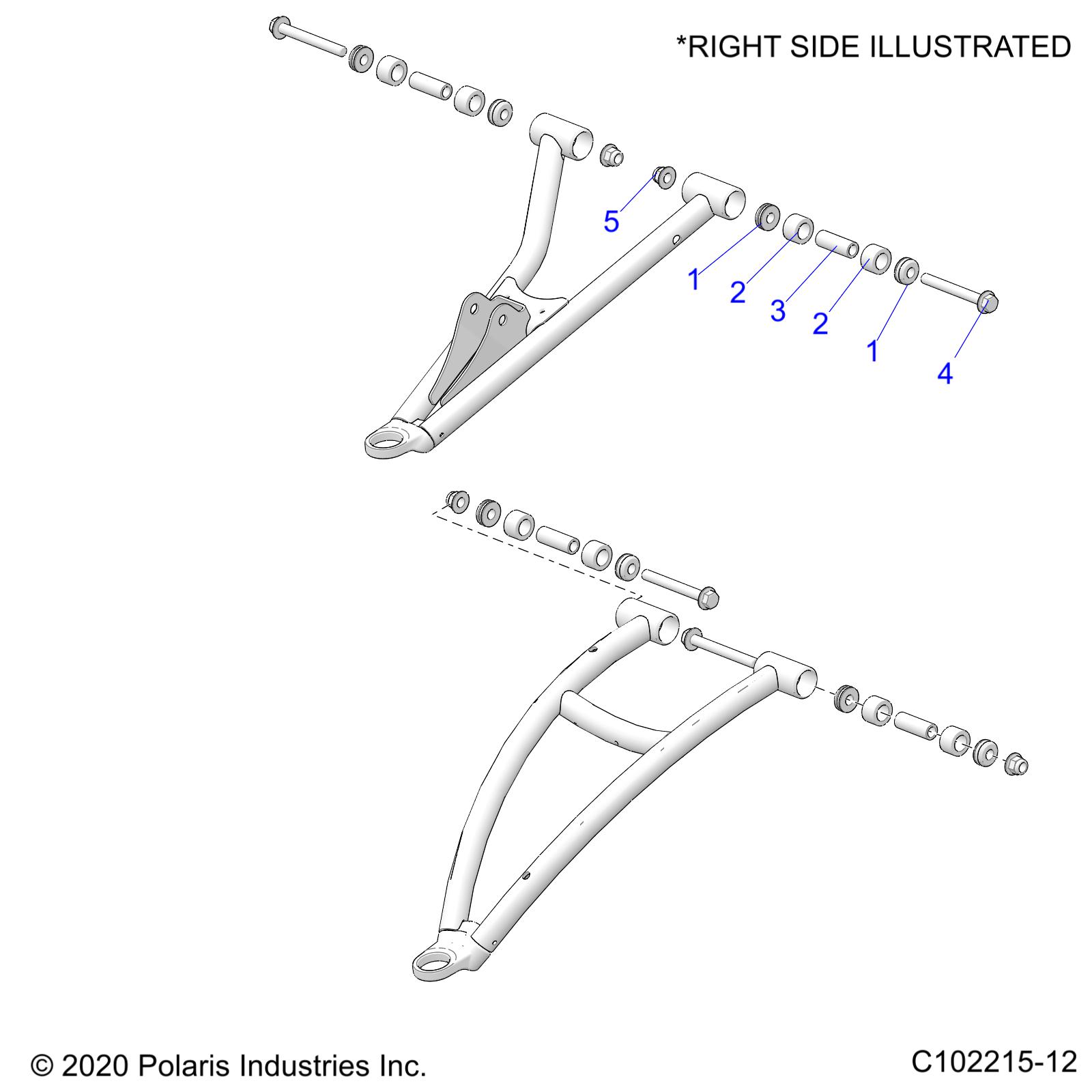 SUSPENSION, FRONT A-ARM, MOUNTING - A25SXN85A4 (C102215-12)