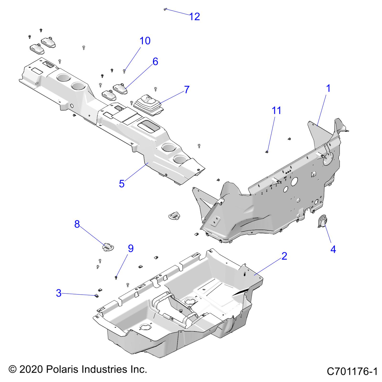 BODY, FLOOR - Z23N4E99A/99B (C701176-1)