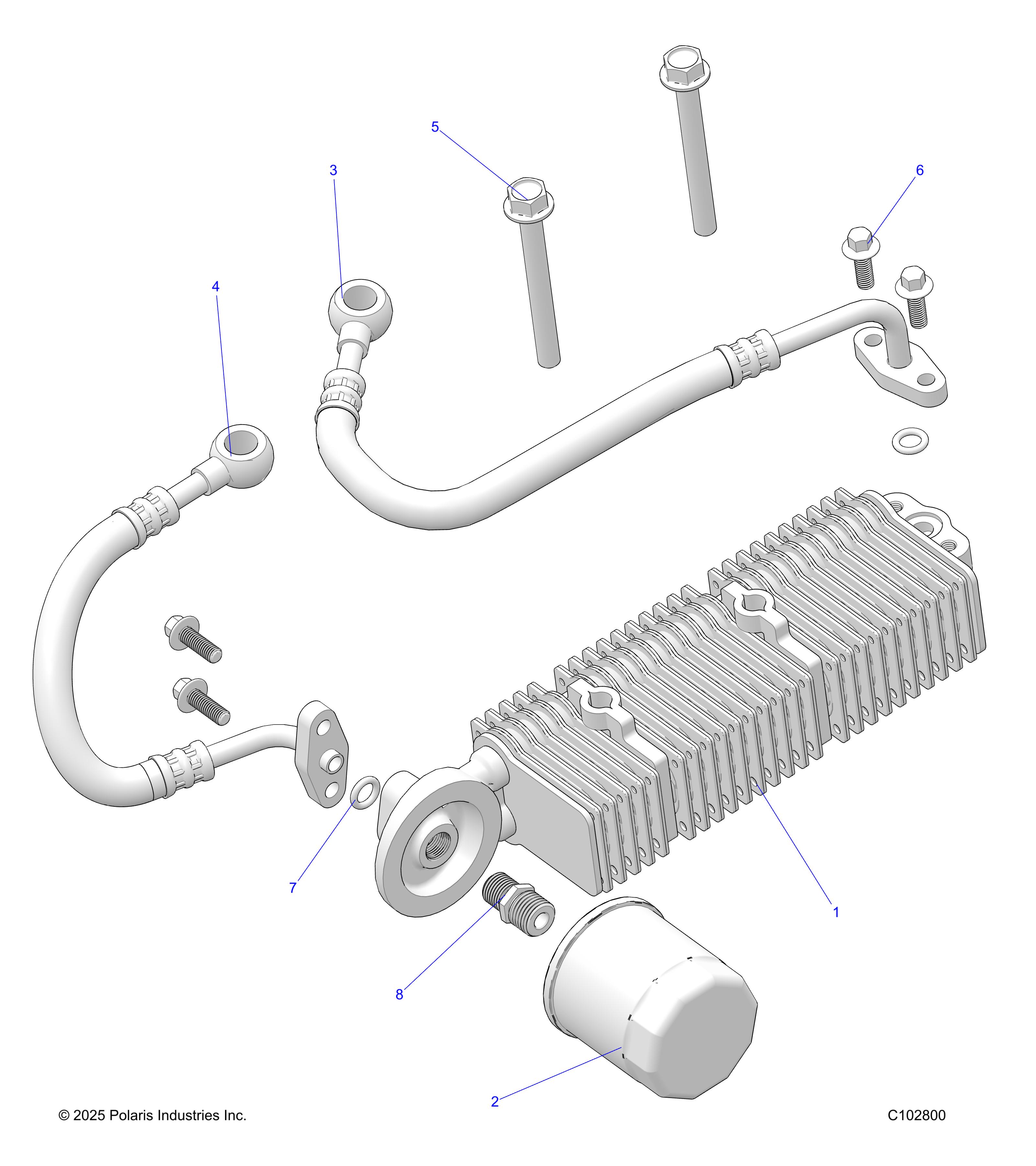 ENGINE, OIL COOLER and FILTER - Z26HCA18D4 (C102800)