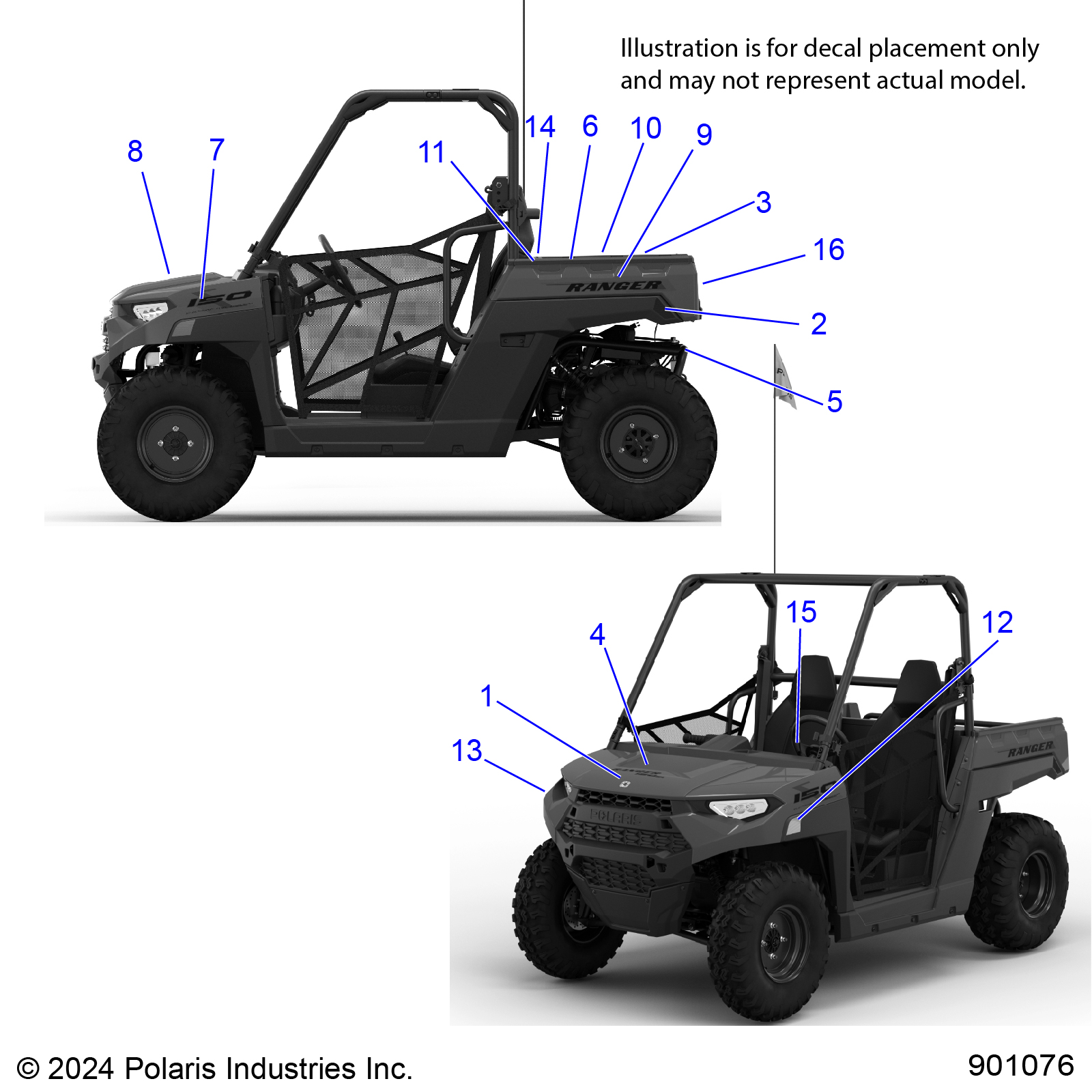 BODY, DECALS - R25HZA15D5  (901076)