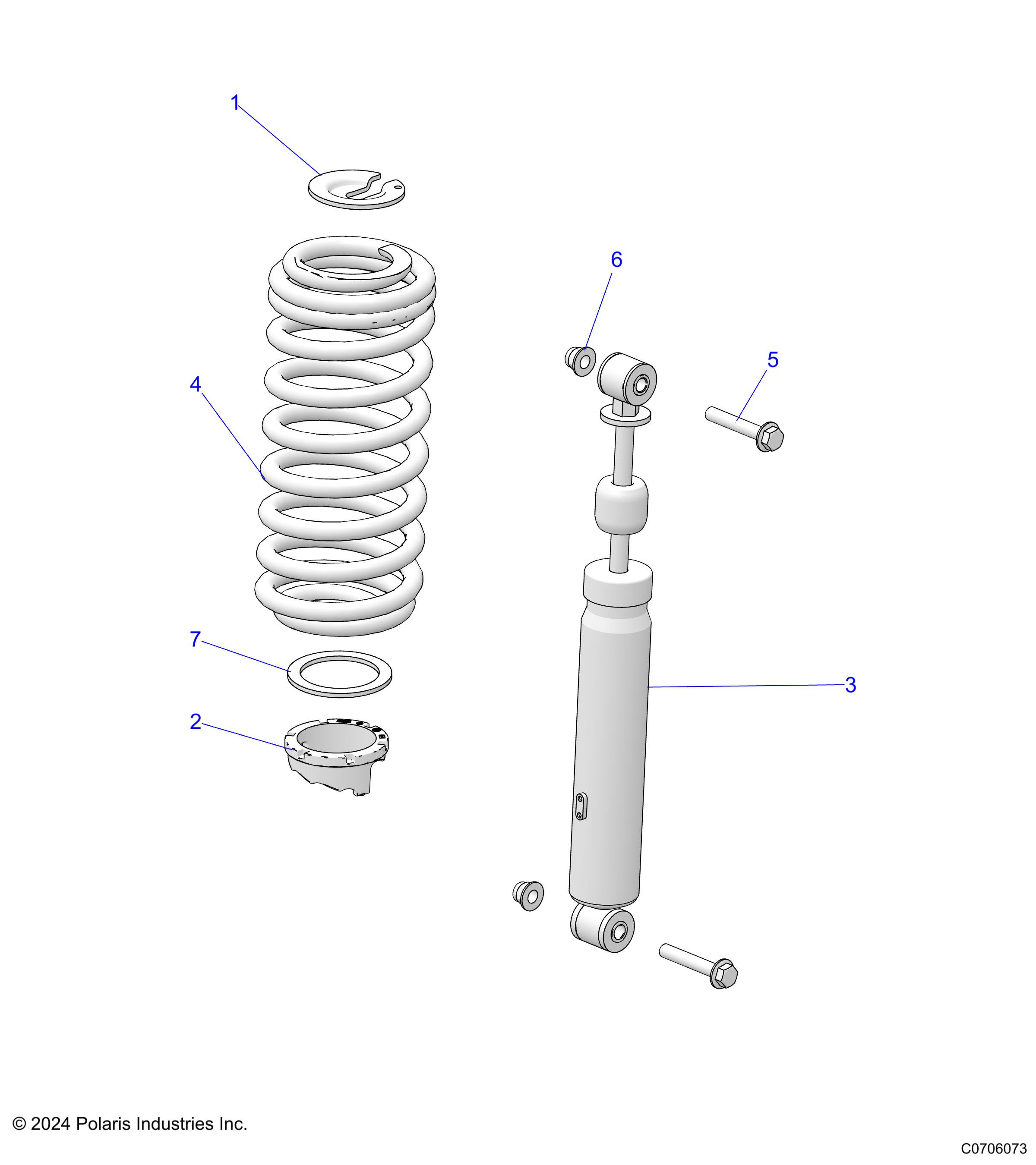 SUSPENSION, FRONT SHOCK MOUNTING - D25E3CC2B4/UC2B4 (C0706073)