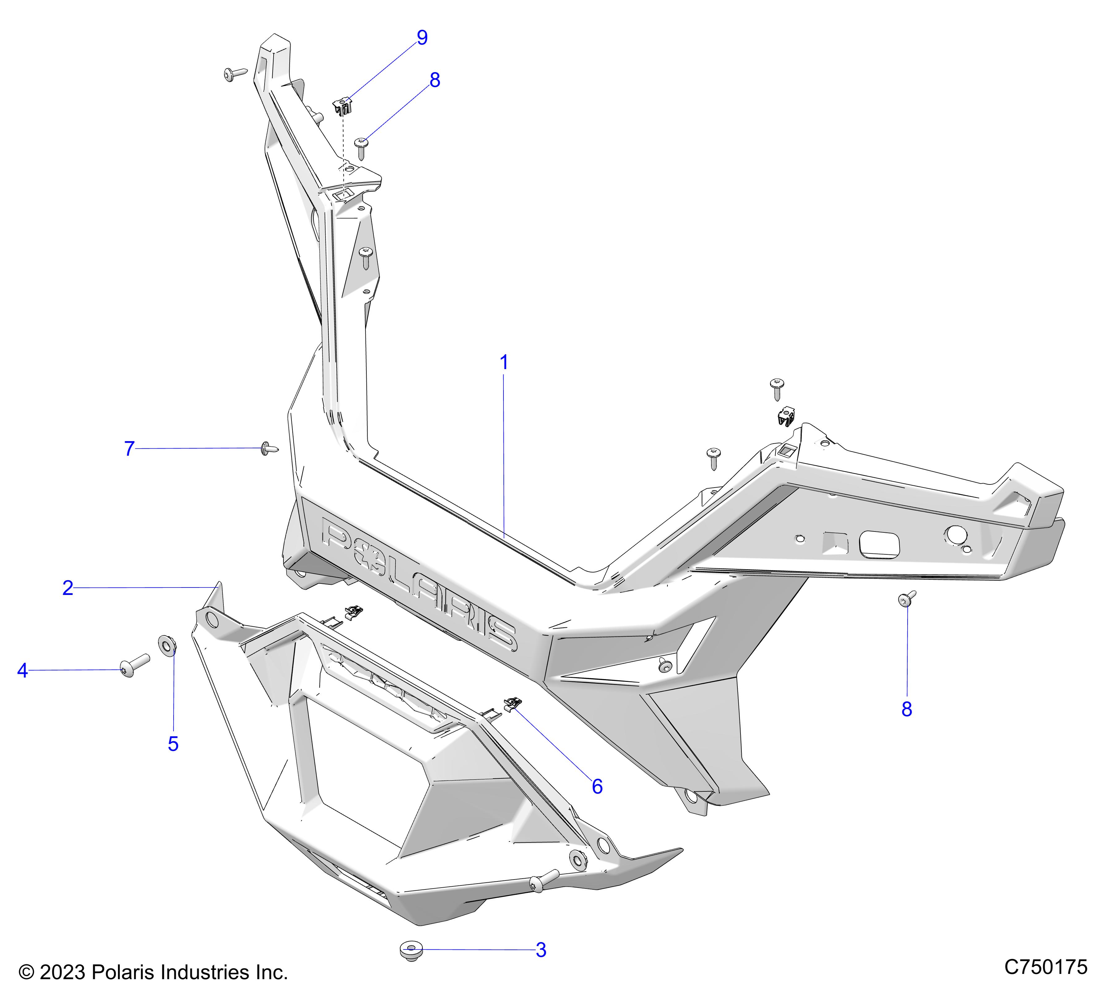 BODY, REAR BUMPER - Z25RPP2KAE/BE (C750175)